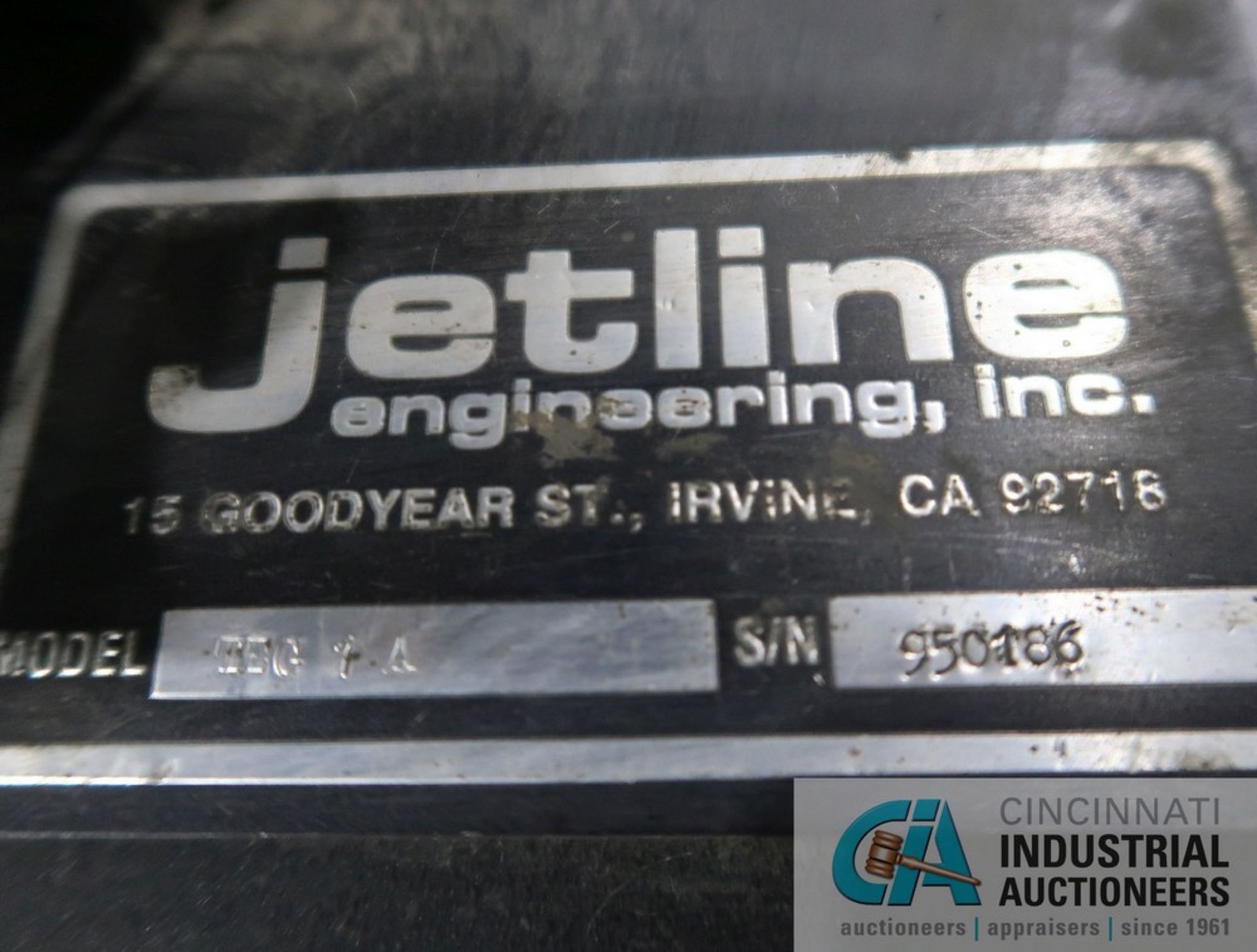 JETLINE MODEL TEG-1A TUNGSTEN ELECTRODE GRINDER S/N 950186 - Image 3 of 4