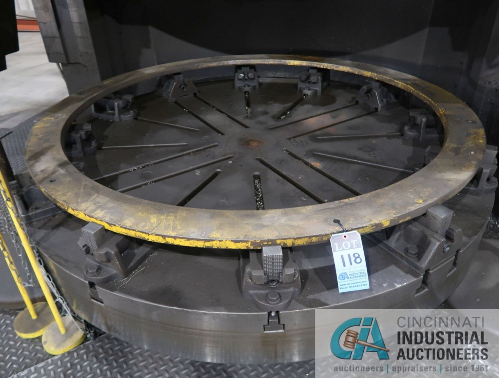 84" GRAY VERTICAL BORING MILL S/N 9695 84" DIAMETER TABLE, 96" MAX SWING, 72" VERTICAL CLEARANCE, - Image 6 of 18