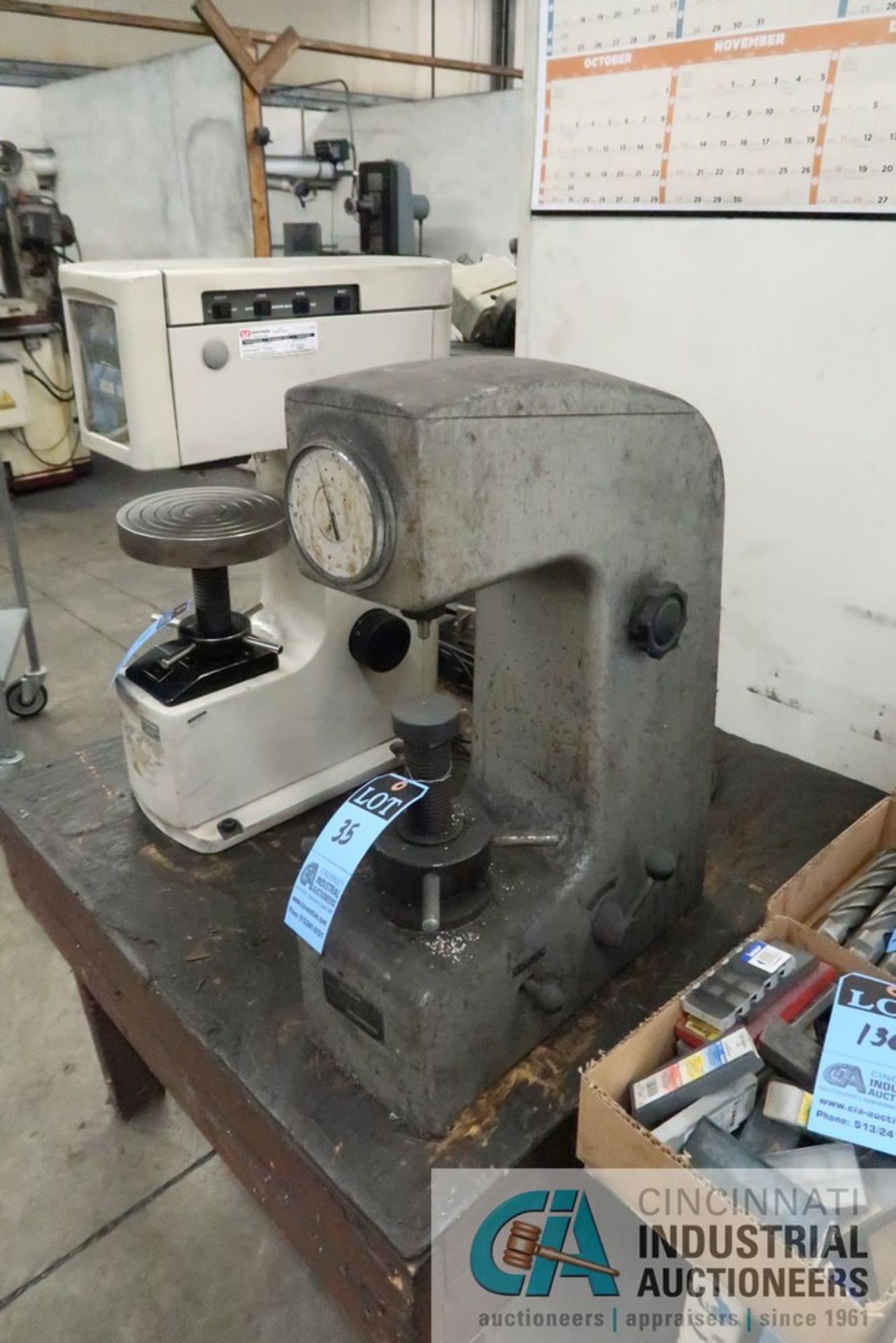 ROCKWELL HARDNESS TESTER **OUT OF SERVICE** - Image 2 of 3