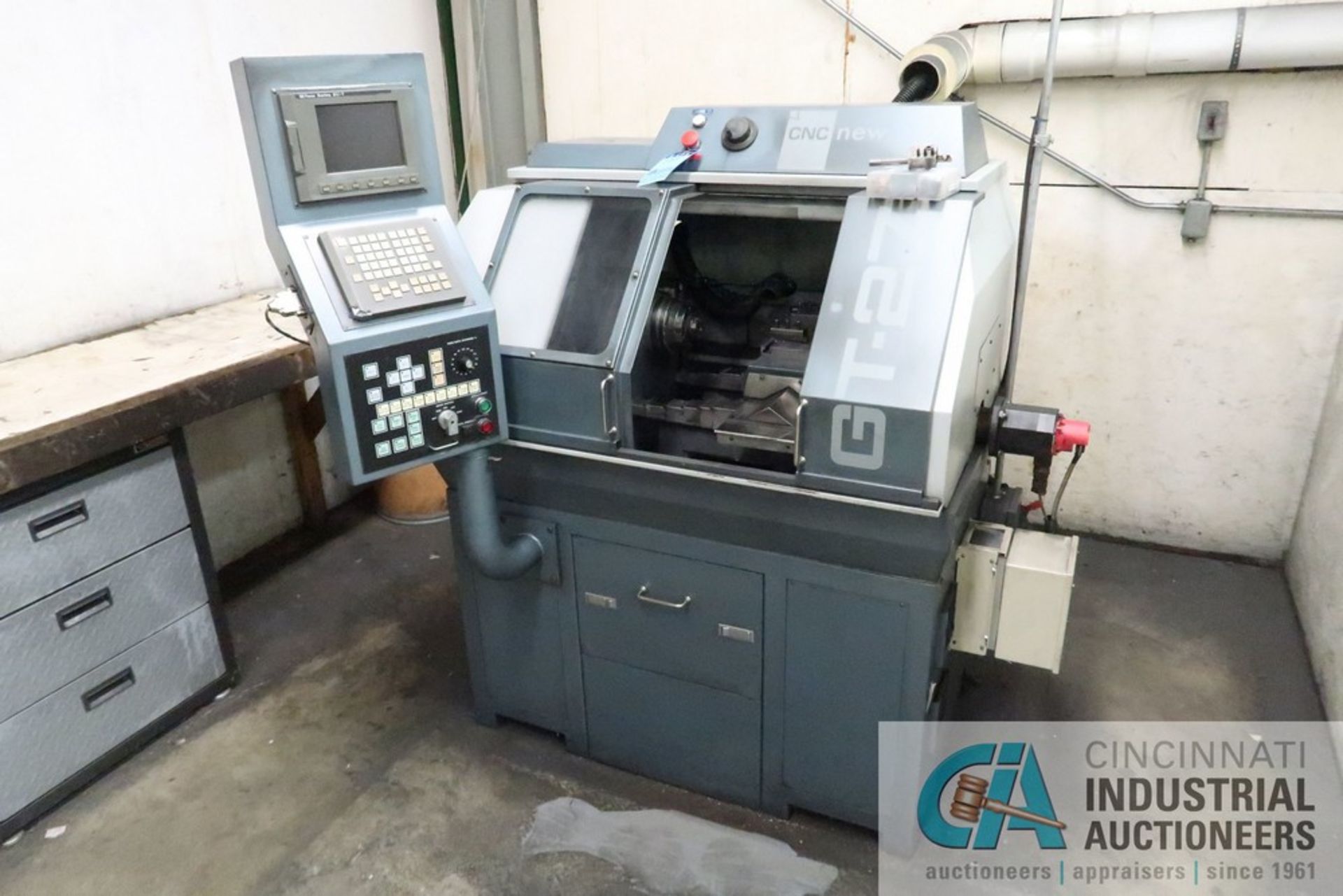 PRODIGY / CNC, INC. MODEL FANUC-GT27 CNC GANG TOOL LATHE; S/N EB11386133, FANUC 21I-T CONTROLS, 1.