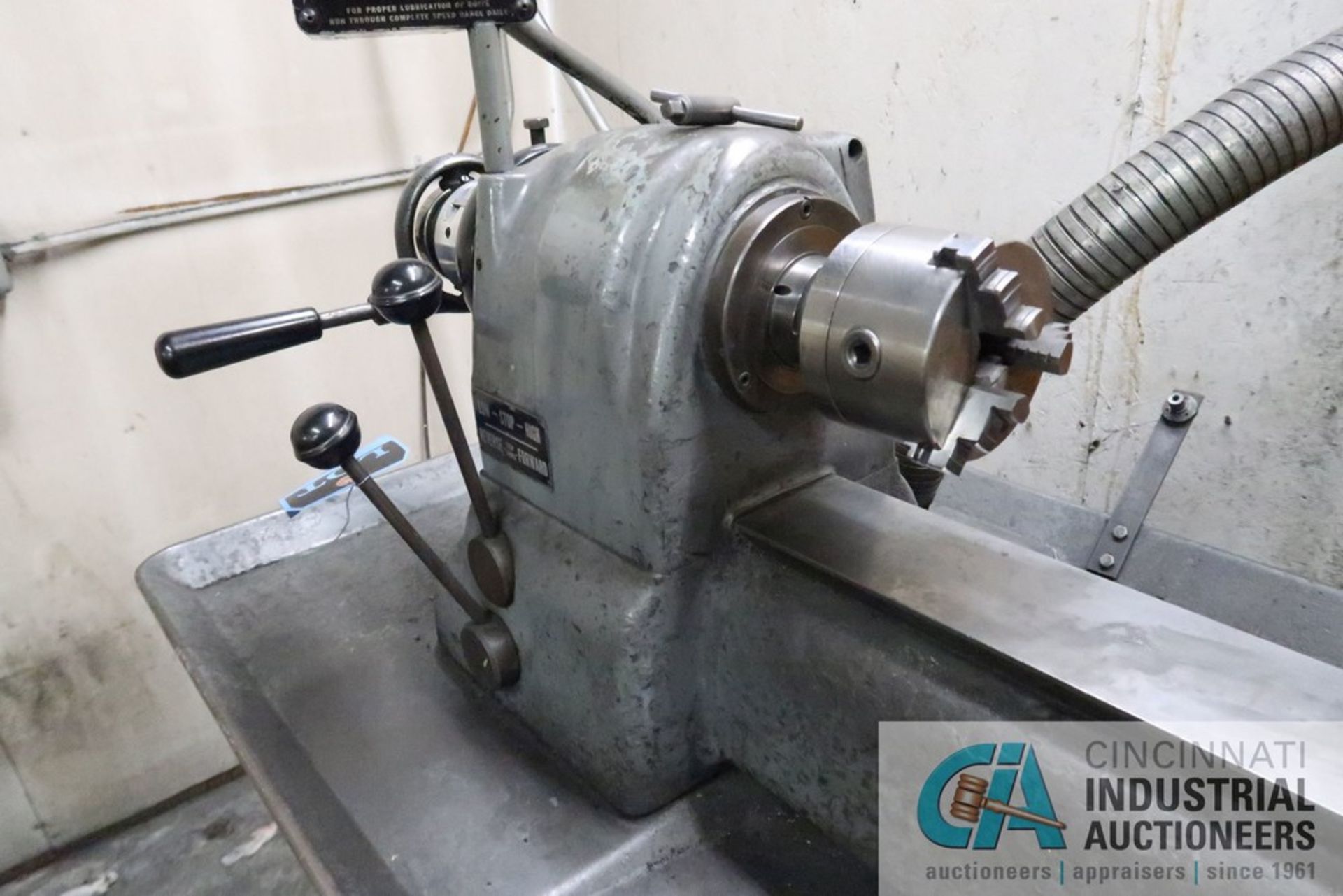 HARDINGE MODEL DV59 TOOLROOM LATHE, 4" 3-JAW CHUCK, 230-3,500 RPM - Image 6 of 9