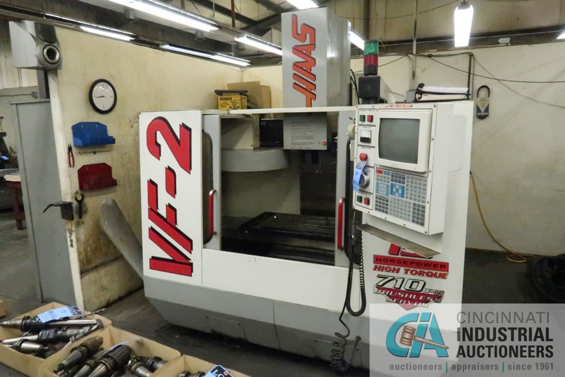 HAAS MODEL VF-2 CNC VERTICAL MACHINING CENTER; S/N 11888, 14" X 36" TABLE, 40 TAPER SPINDLE, 15 HP - Image 2 of 11