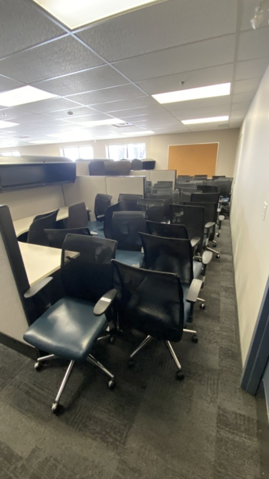 (19) WHEELED OFFICE CHAIRS