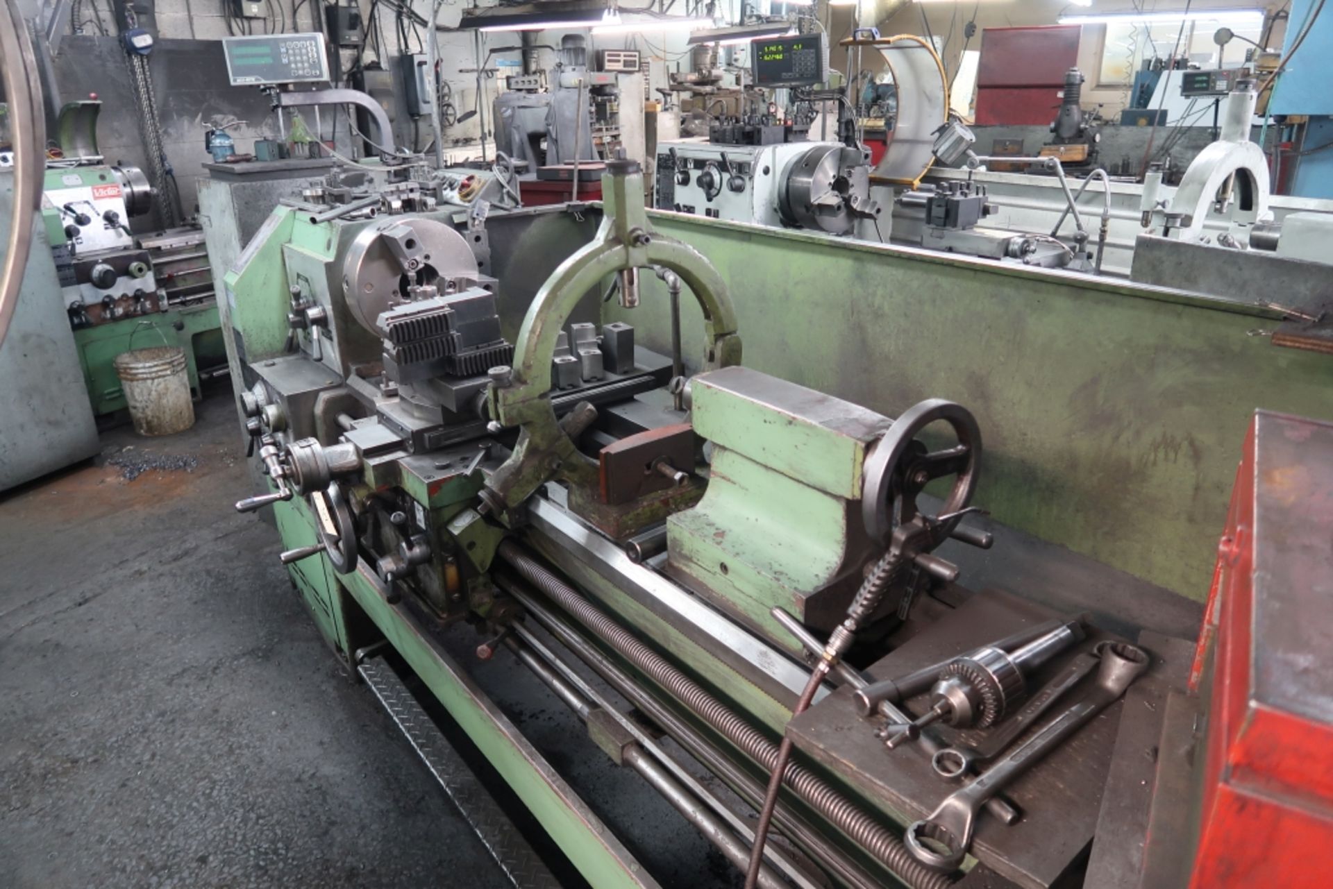 VICTOR 20''X60'' CONV. LATHE MOD: 2060, ACU-RITE DRO, 12'' 3 JAW CHUCK, 3.25'' BORE, TAIL STOCK & - Image 2 of 7