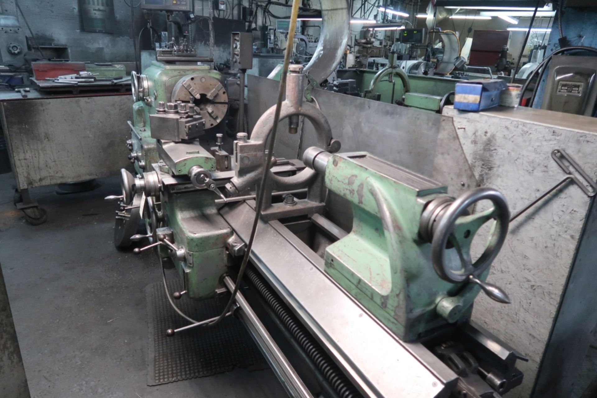 GRAZIANO CONV. LATHE MOD: SAG508, 330MM X 1500MM, 18'' 4 JAW CHUCK & 12'' 4 JAW CHUCK, 2.25'' - Image 2 of 6