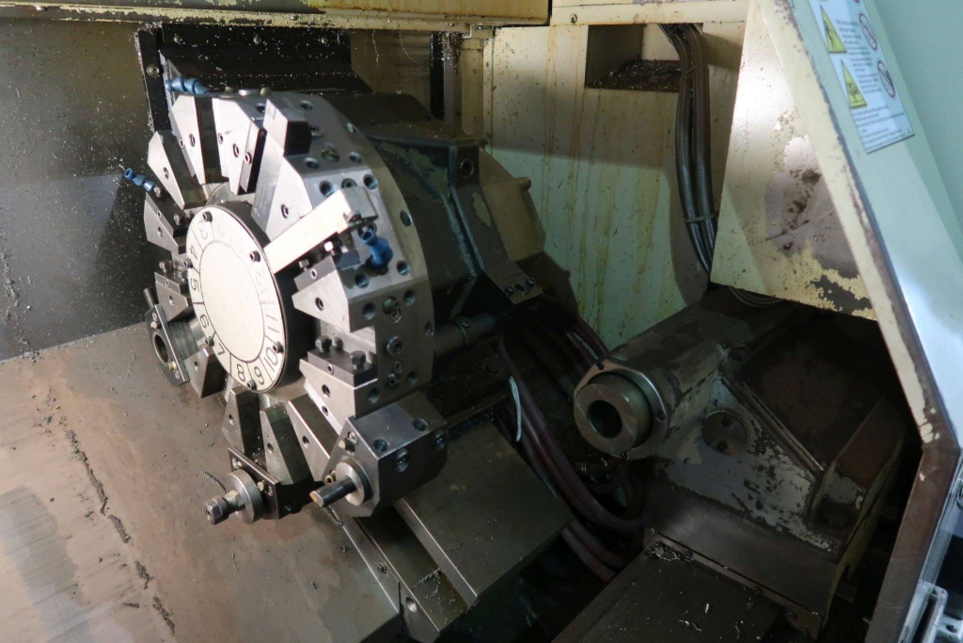 OKUMA CADET CNC LATHE MOD: LNC-8C, OKUMA OSP5020L CONTROL, 12 POSITION TOOL TURRET, 11'' KITAGAWA - Image 5 of 7