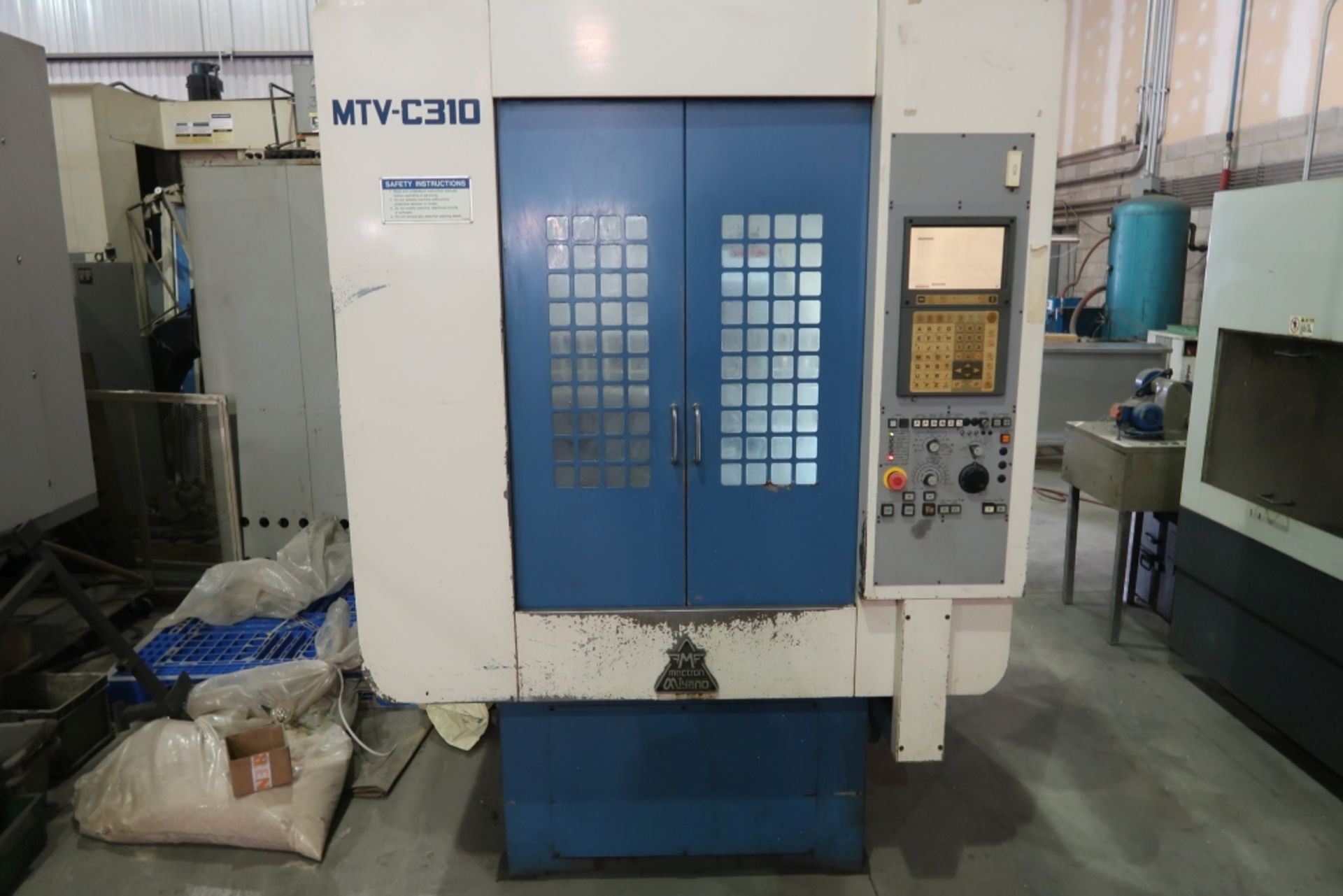 MIYANO MECTRON CNC DRILL & TAP MACHINE, MOD: MTV-C310, 13''X19'' DOUBLE PALLET, ATC 16, YASNAC - Image 3 of 9