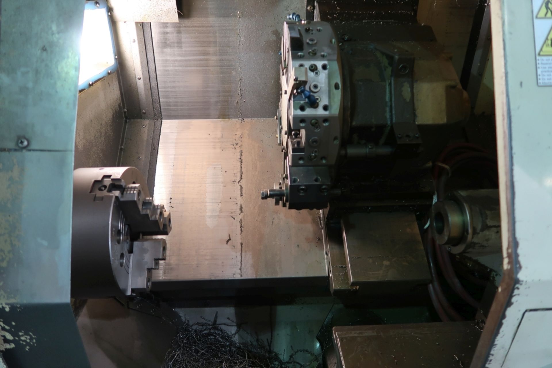 OKUMA CADET CNC LATHE MOD: LNC-8C, OKUMA OSP5020L CONTROL, 12 POSITION TOOL TURRET, 11'' KITAGAWA - Image 4 of 7