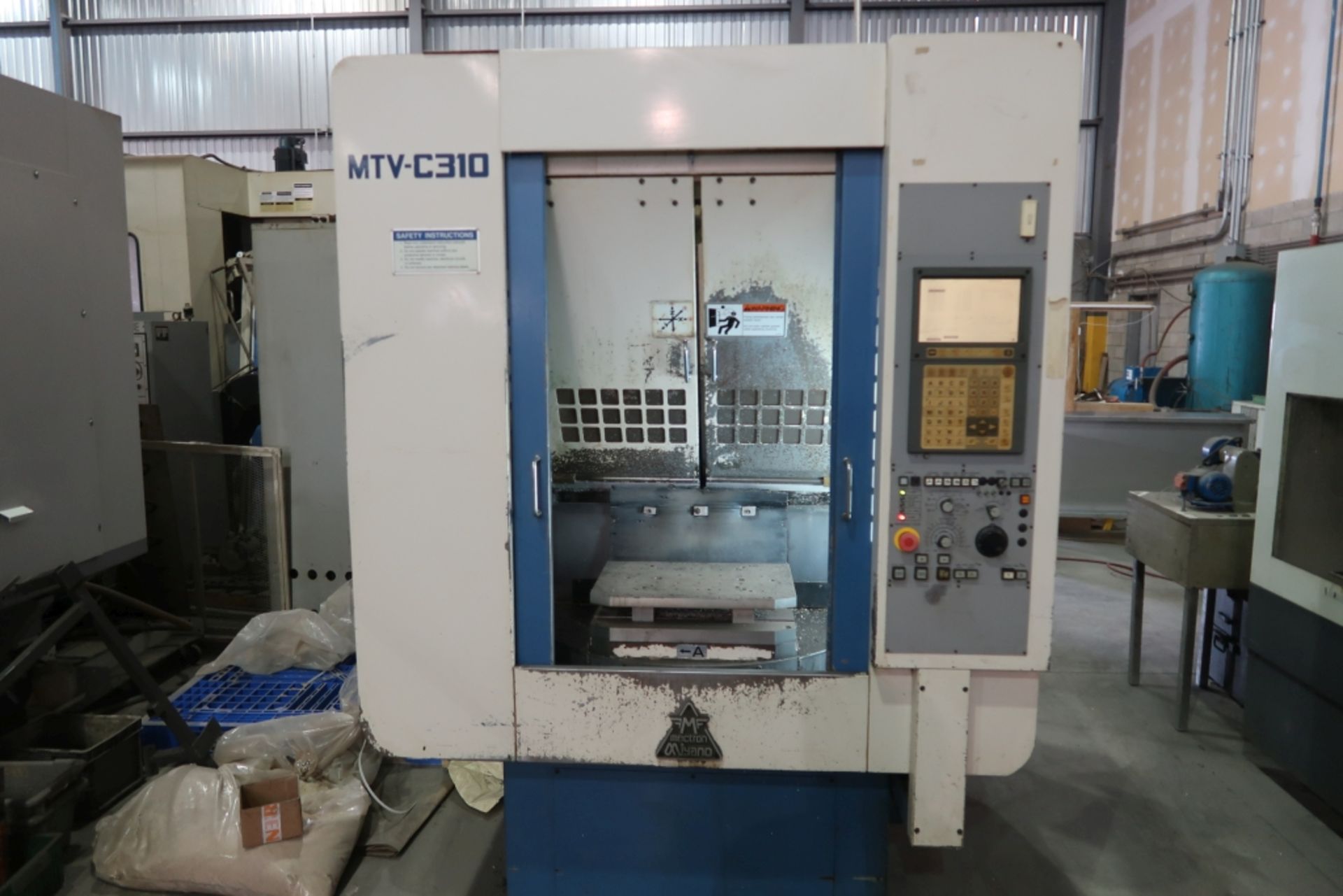 MIYANO MECTRON CNC DRILL & TAP MACHINE, MOD: MTV-C310, 13''X19'' DOUBLE PALLET, ATC 16, YASNAC - Image 2 of 9