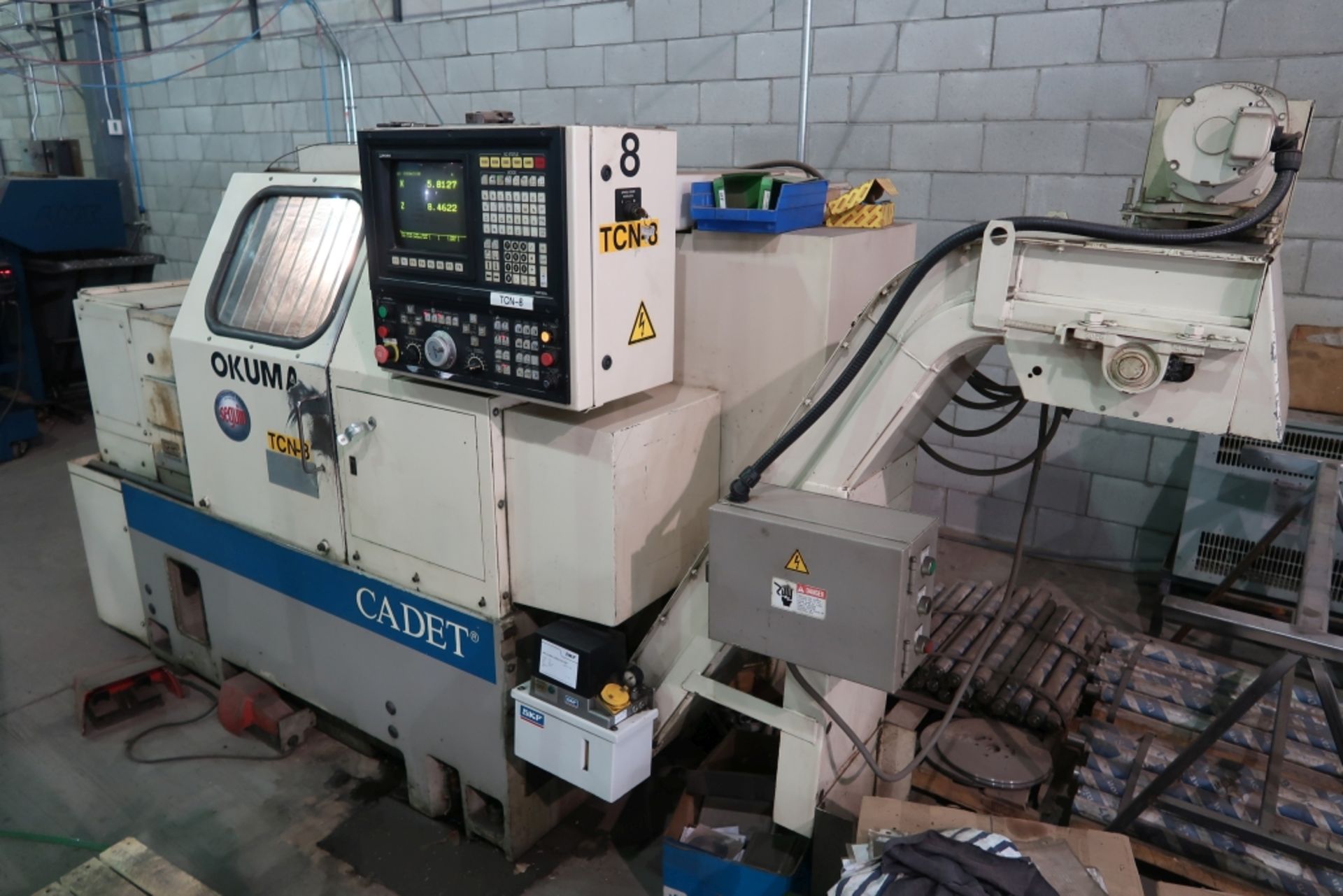 OKUMA CADET CNC LATHE MOD: LNC-8C, OKUMA OSP5020L CONTROL, 12 POSITION TOOL TURRET, 11'' KITAGAWA - Image 2 of 7