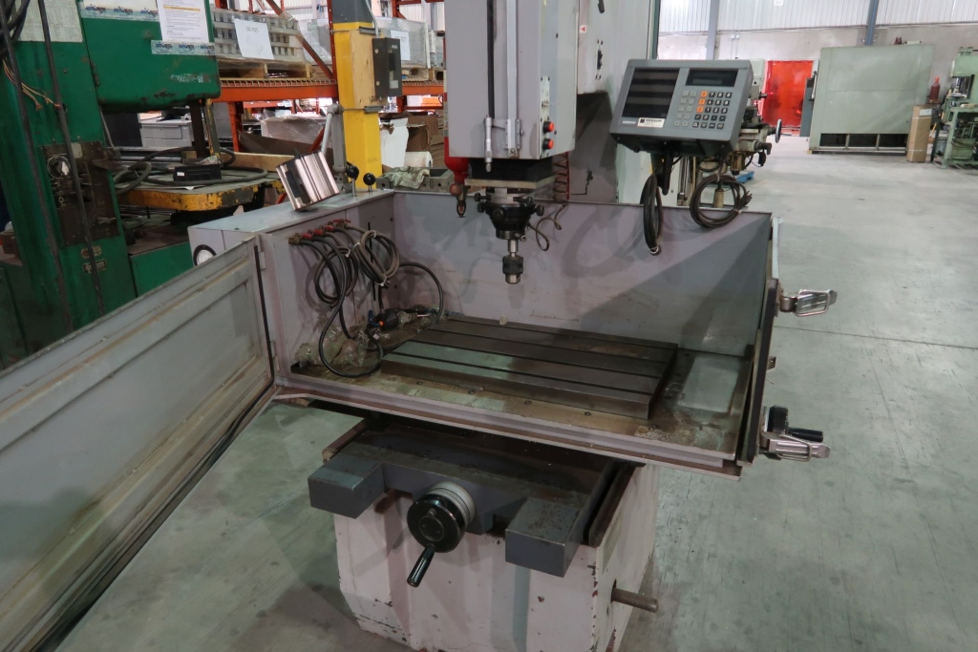 OMEGA PULSE SINKER TYPE EDM MACHINE MOD: CM45, 16''X27 1/2'' TABLE, HEIDENHEIN DRO, SN: 9070335, - Image 2 of 7