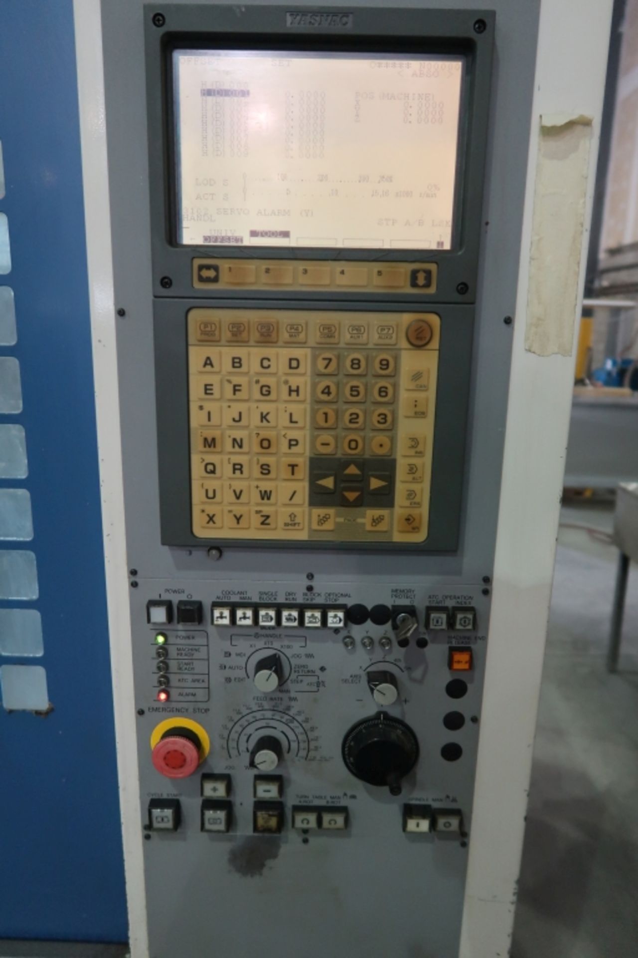 MIYANO MECTRON CNC DRILL & TAP MACHINE, MOD: MTV-C310, 13''X19'' DOUBLE PALLET, ATC 16, YASNAC - Image 4 of 9