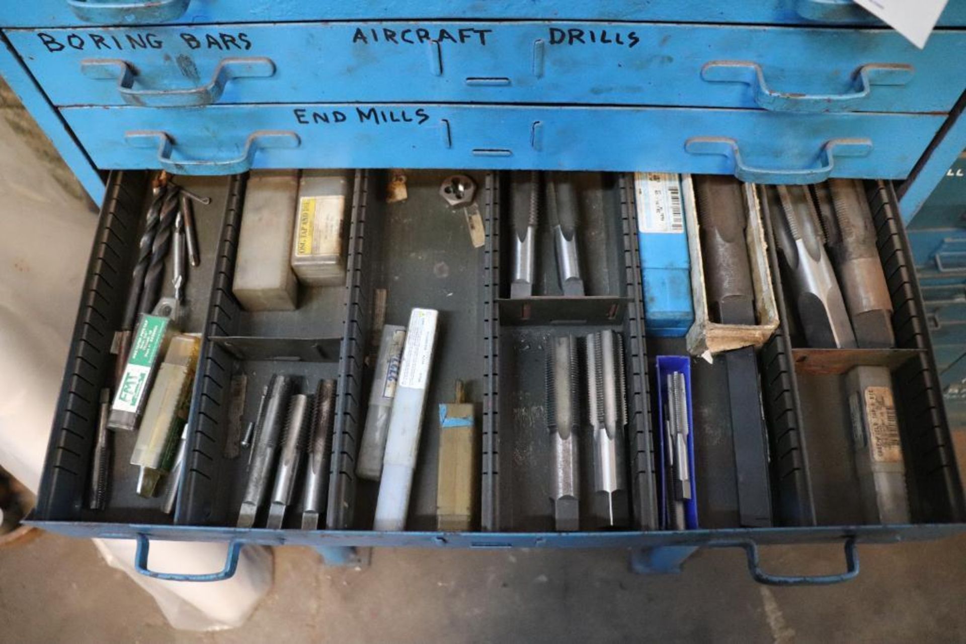 Index cabinet w/ drills, endmills & taps - Image 4 of 11