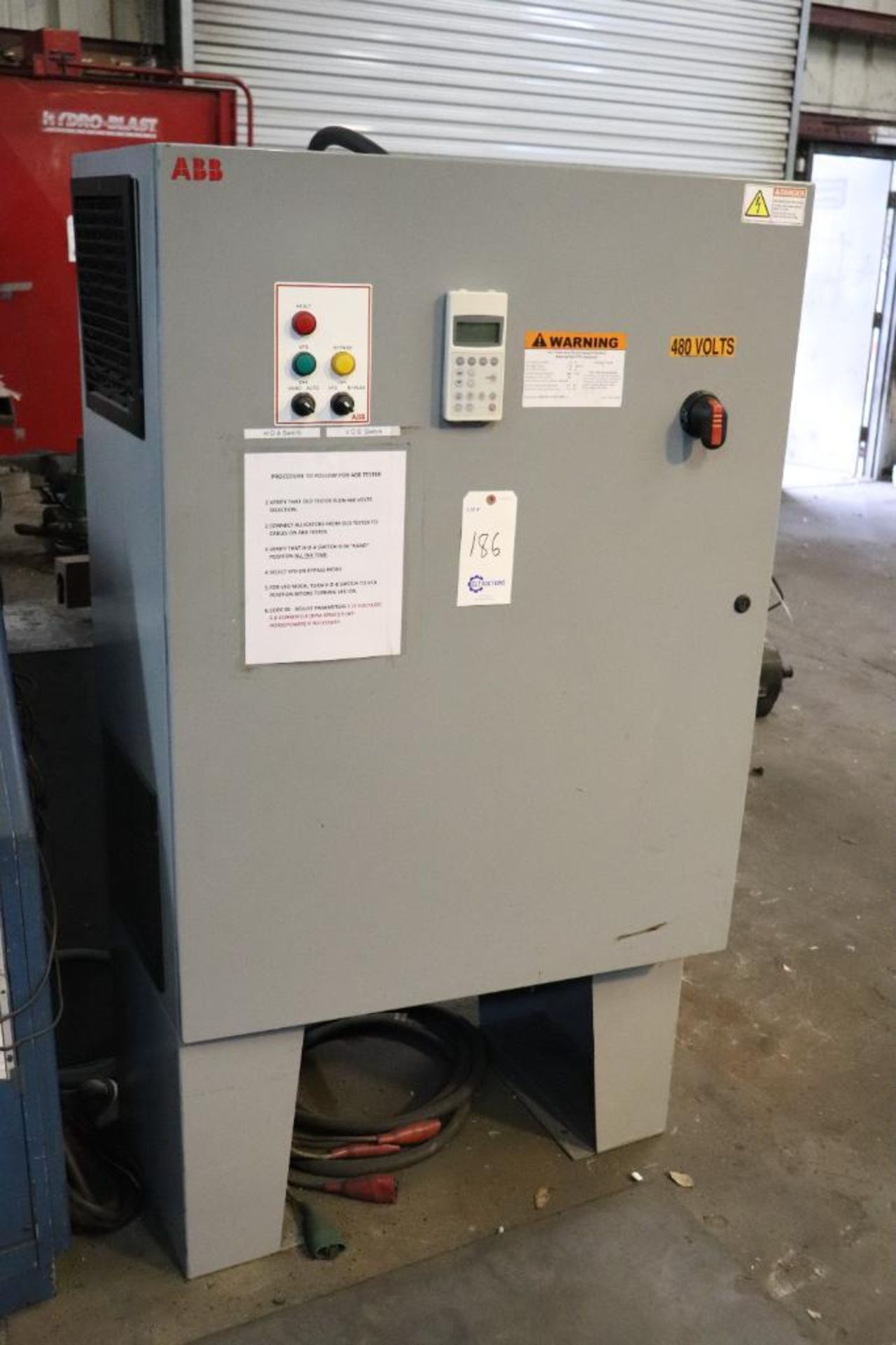 ABB 150 HP ACS800 motor test panel