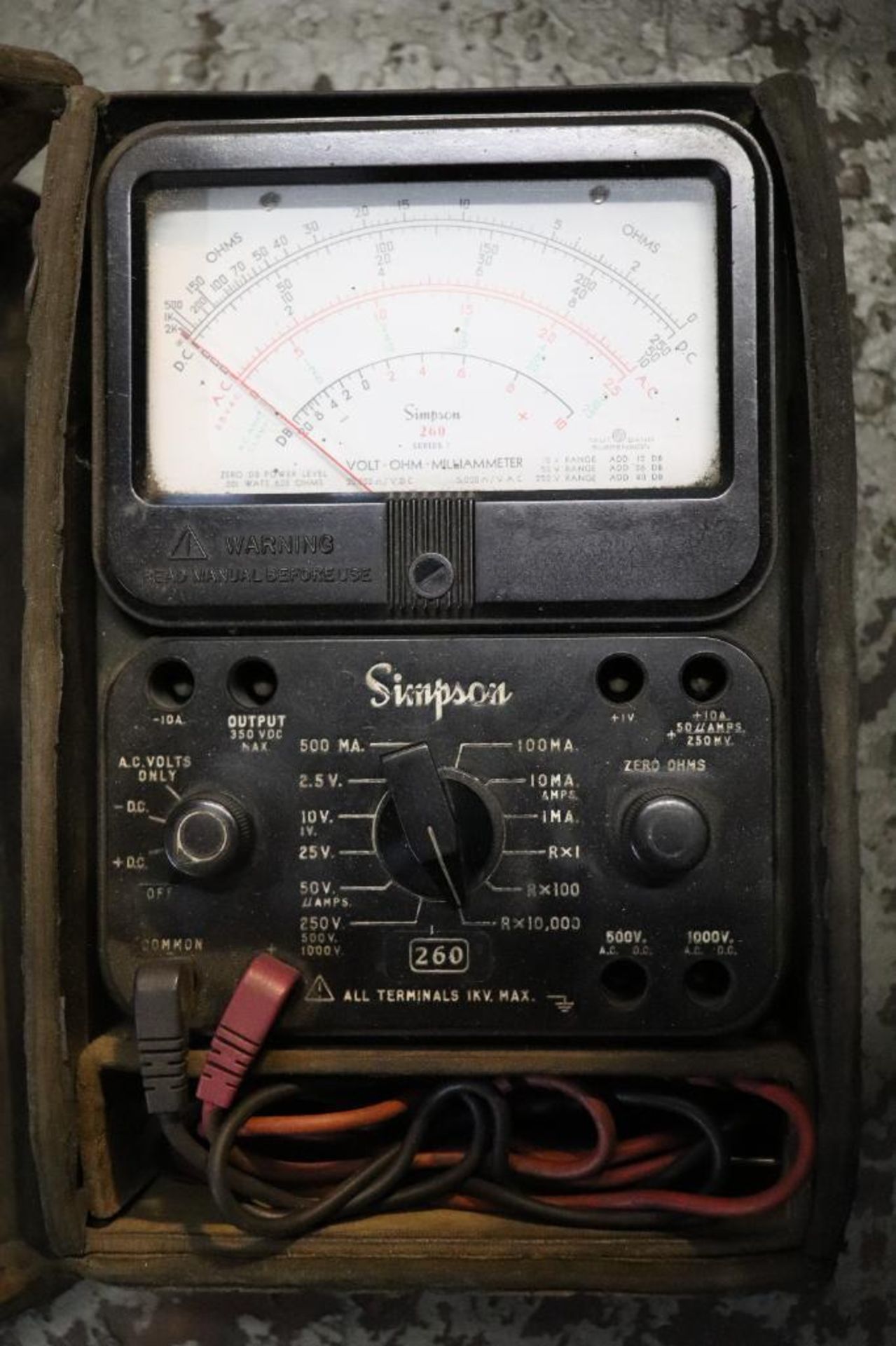 Simpson vintage multimeter - Image 2 of 6