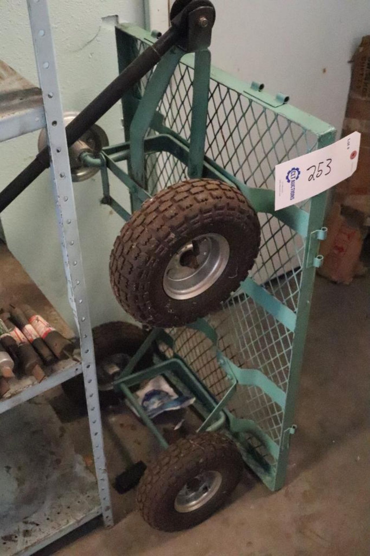 Wire mesh, pneumatic tire cart - Image 2 of 3