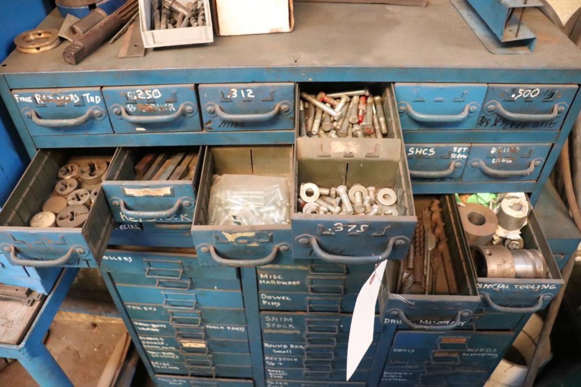 Hardware bin cabinets w/ hardware - Image 3 of 4