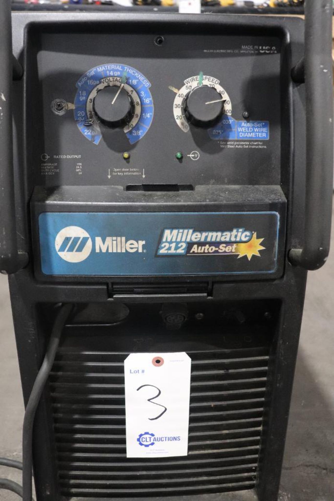 Millermatic 212 Auto-Set wire welder - Image 3 of 5