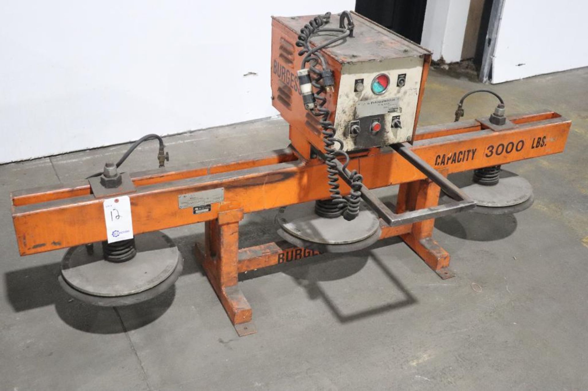 Burgess 3000 LBS. electromagnetic lift magnet