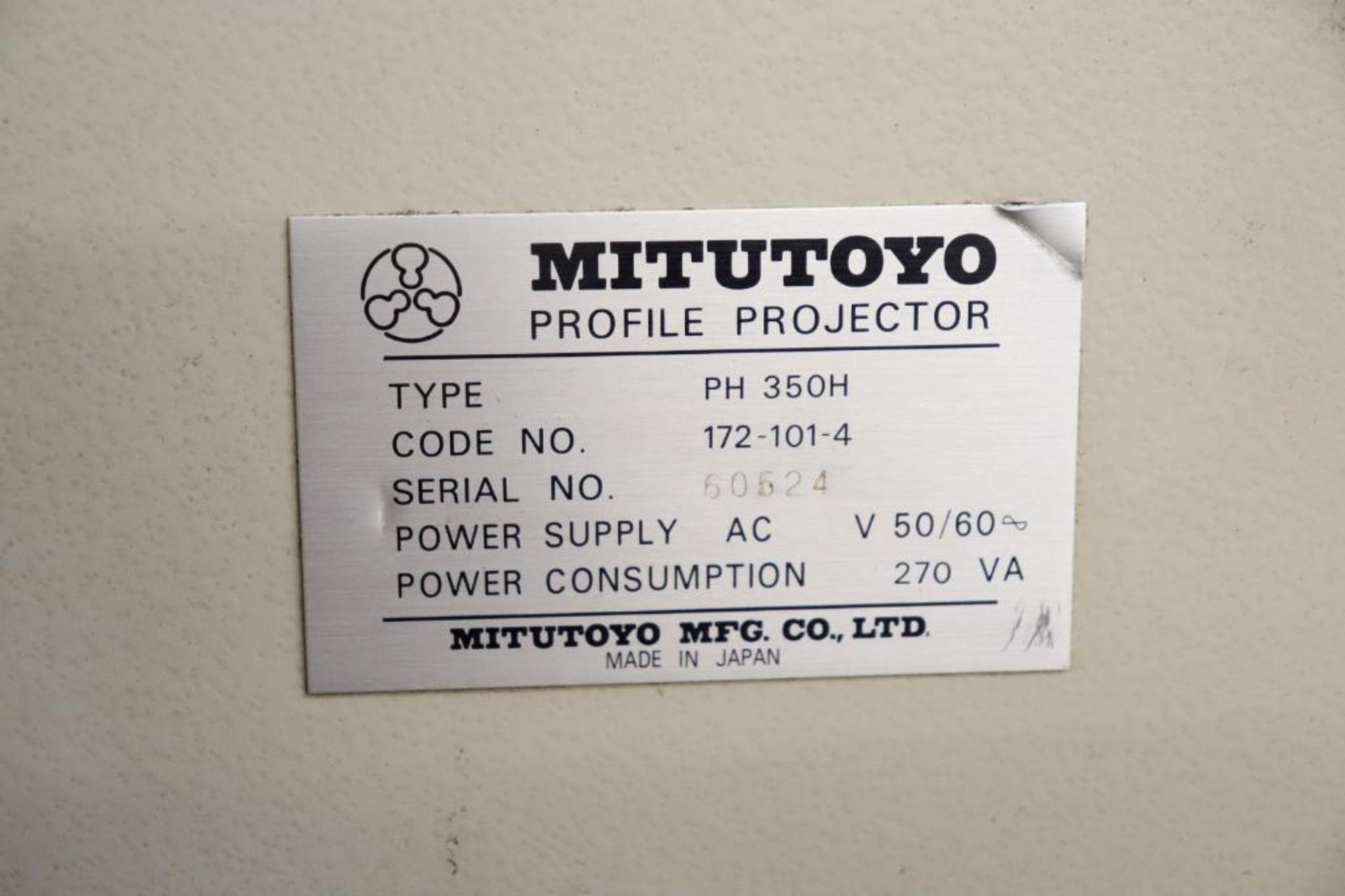 Mitutoyo PH350H Profile Projector - Image 10 of 11