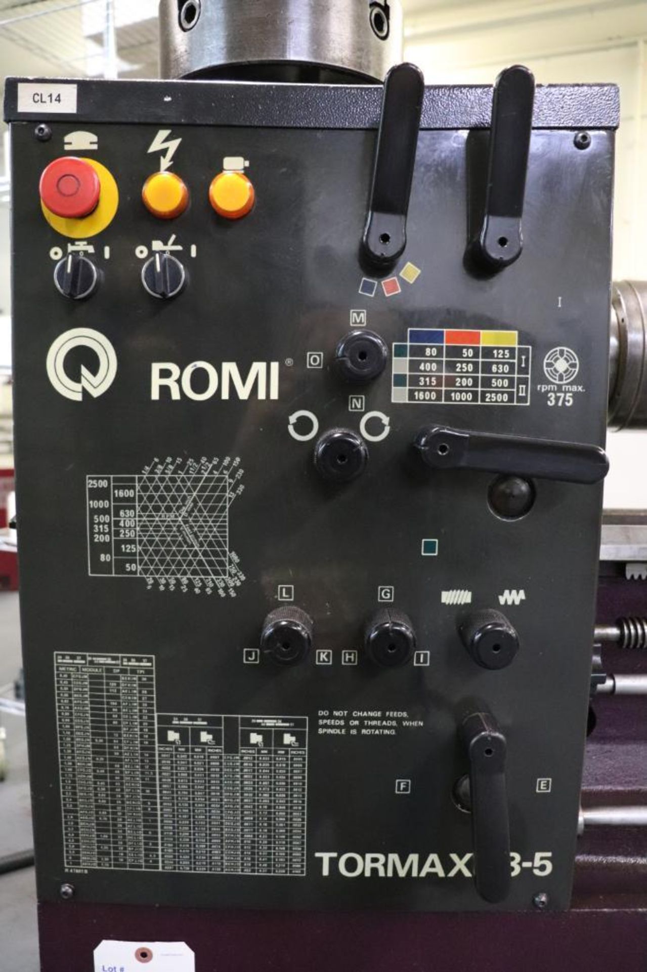 Bridgeport Romi Tormax 13.5 engine lathe - Image 4 of 14