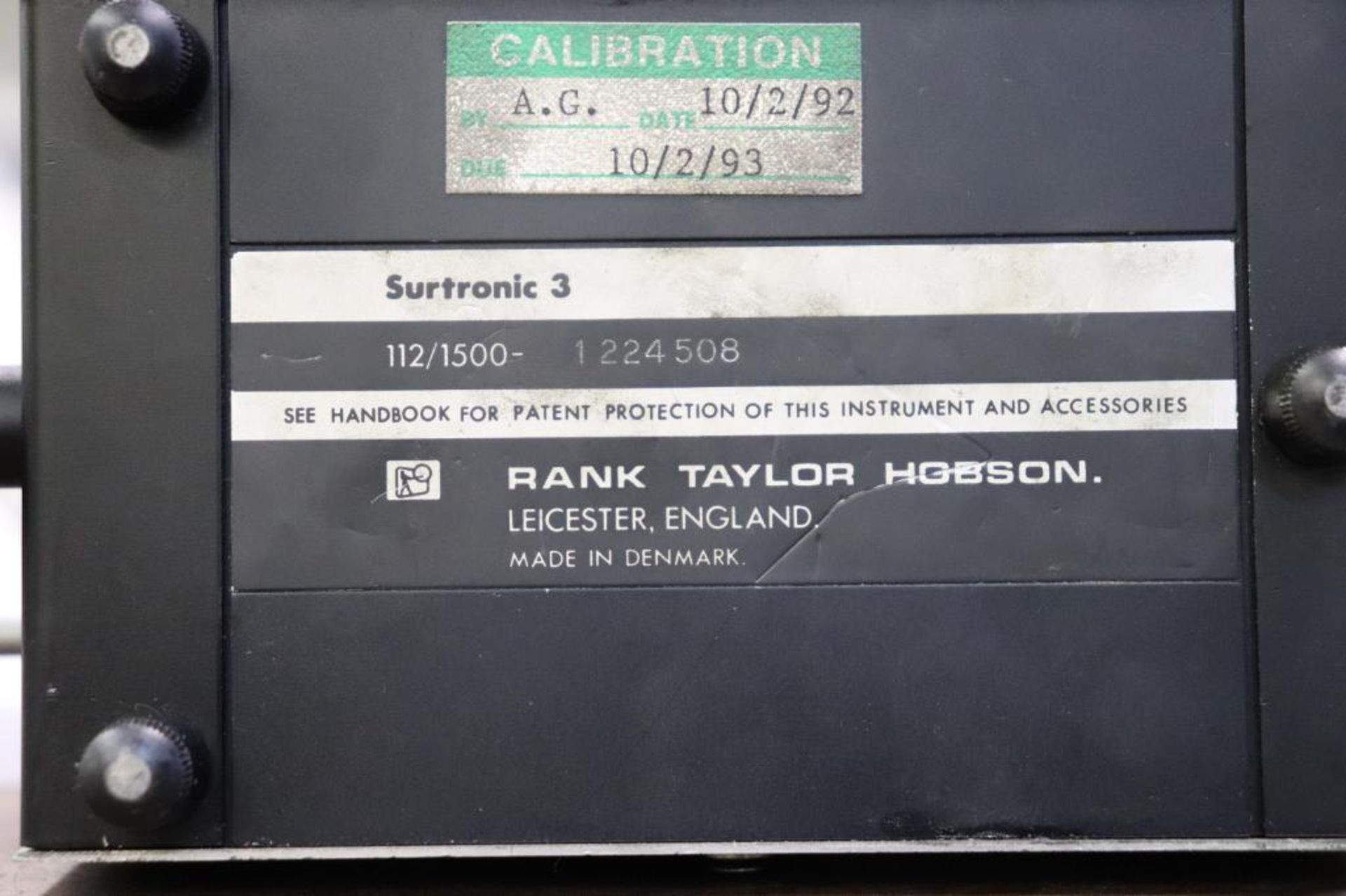 Taylor-Hobson Surtronic 3 roughness gauge - Image 8 of 8