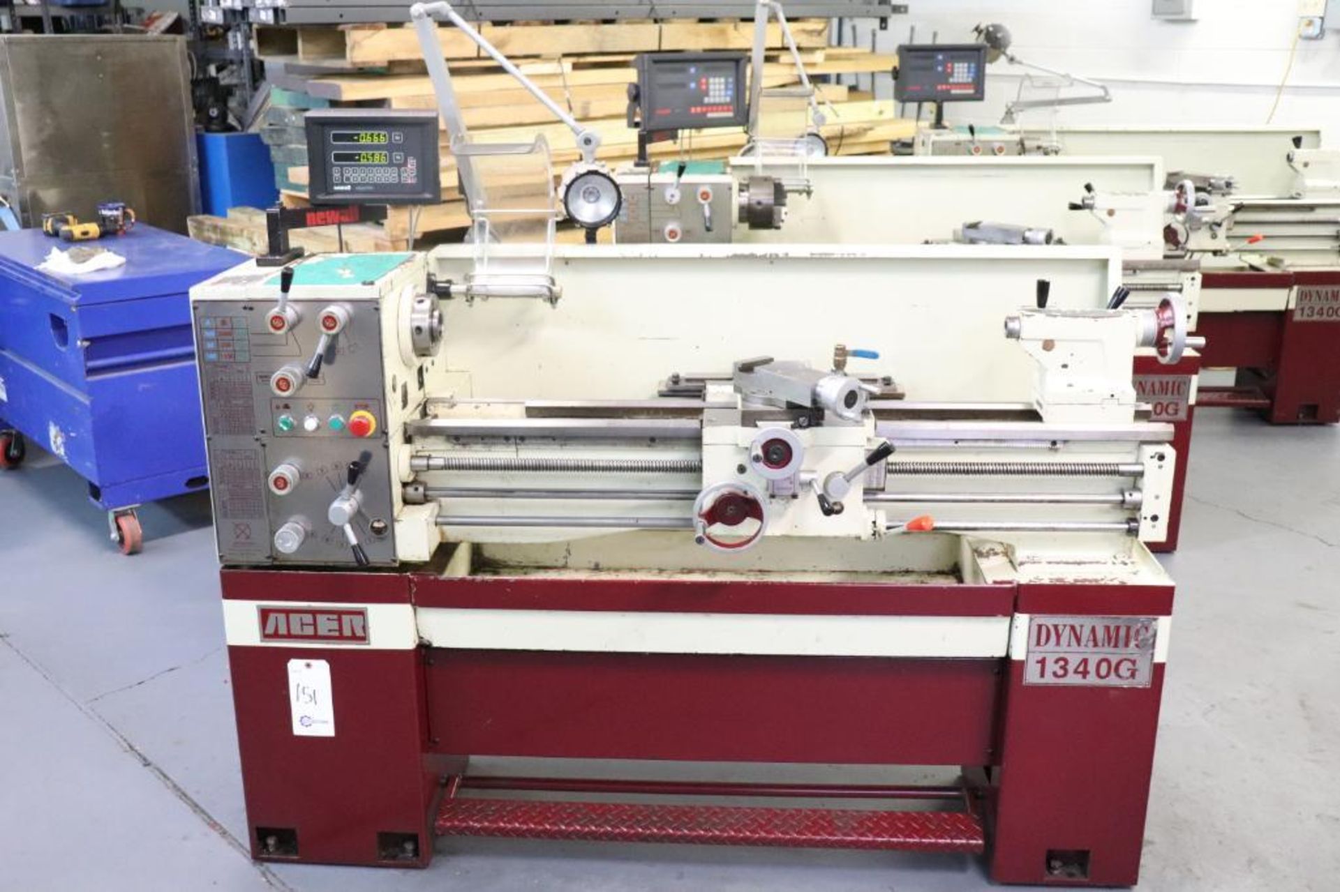 Acer Dynamic 1340G lathe w/ Newall DRO