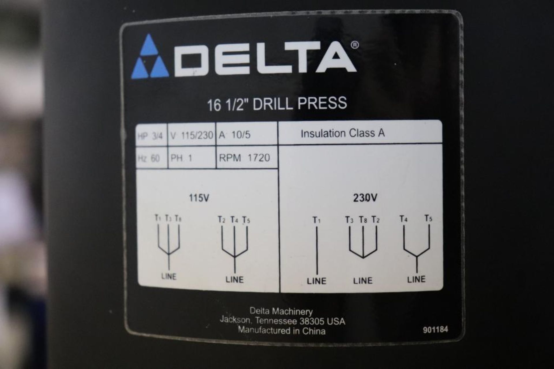 Delta 17-990X 16.5" drill press 3/4hp/1ph - Image 9 of 9