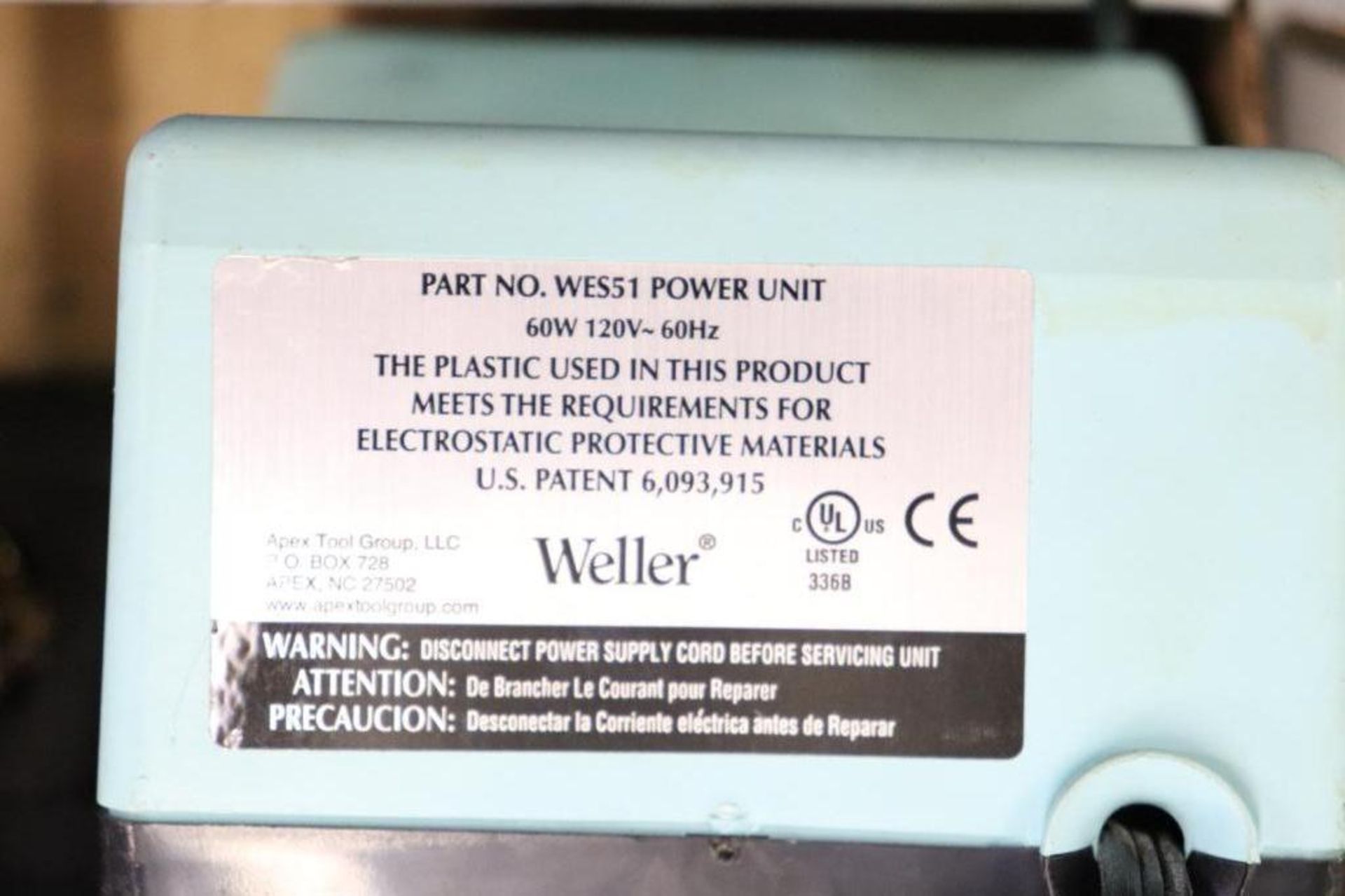 Weller soldering power unit & iron - Image 3 of 4