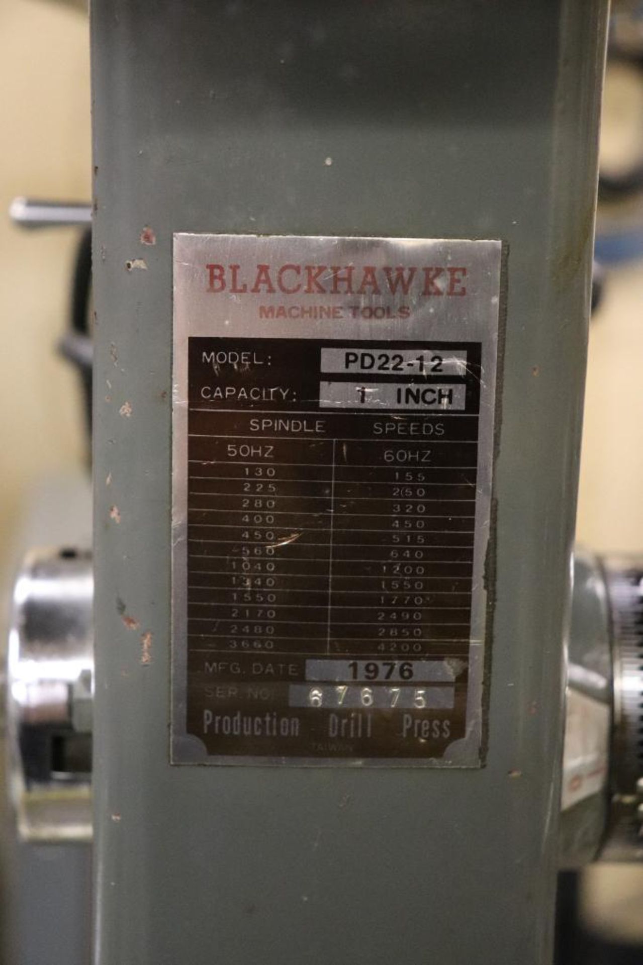 Blackhawke PD22-12 22" drill press - Image 6 of 7