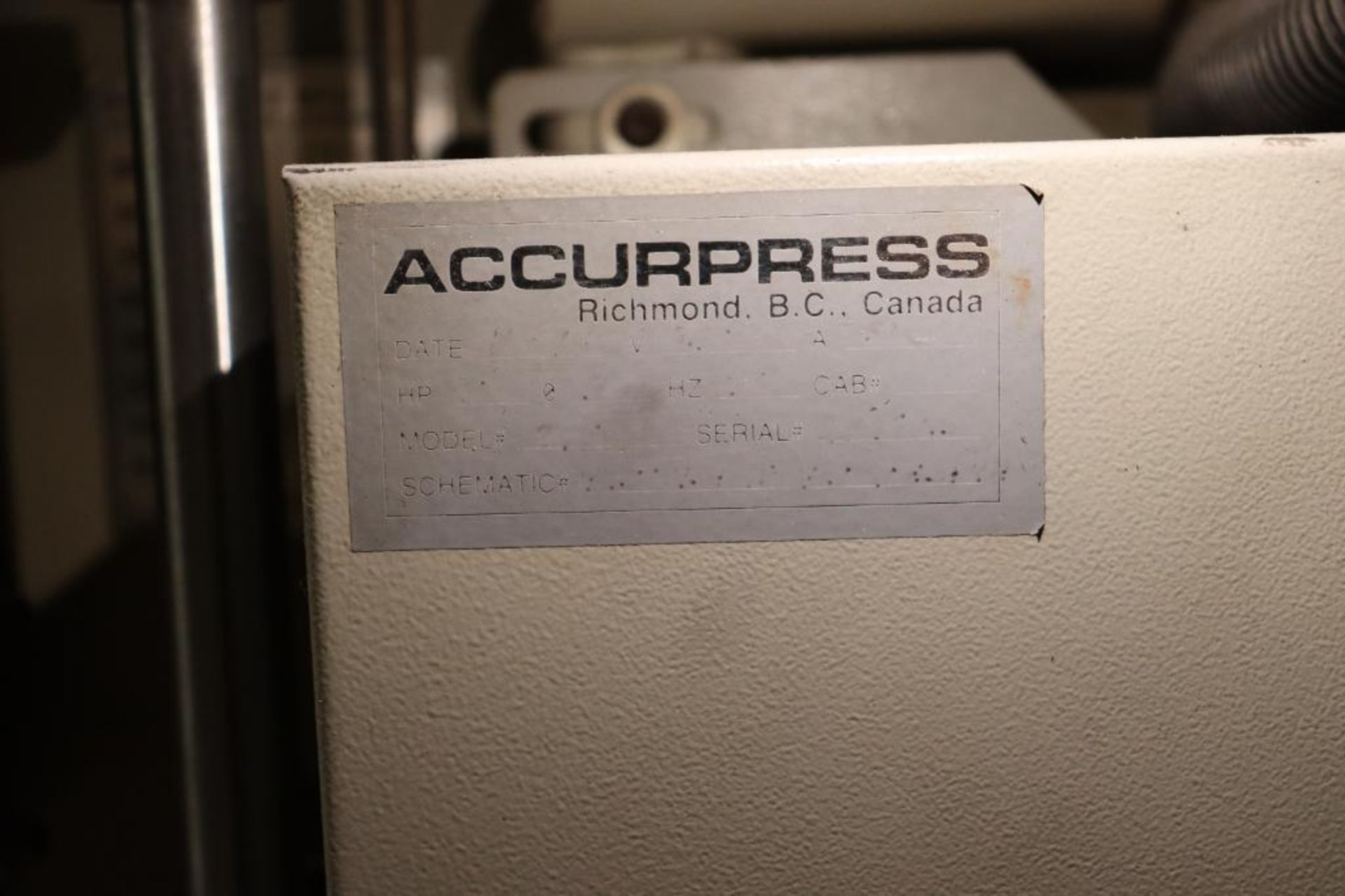 Accurpress 7606 60 ton 6' CNC press brake - Image 13 of 14