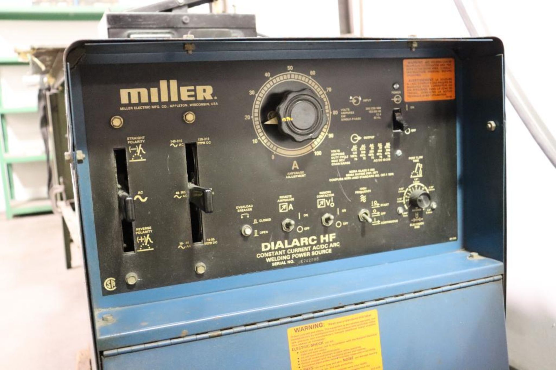Miller Dial arc HF welder - Image 3 of 5