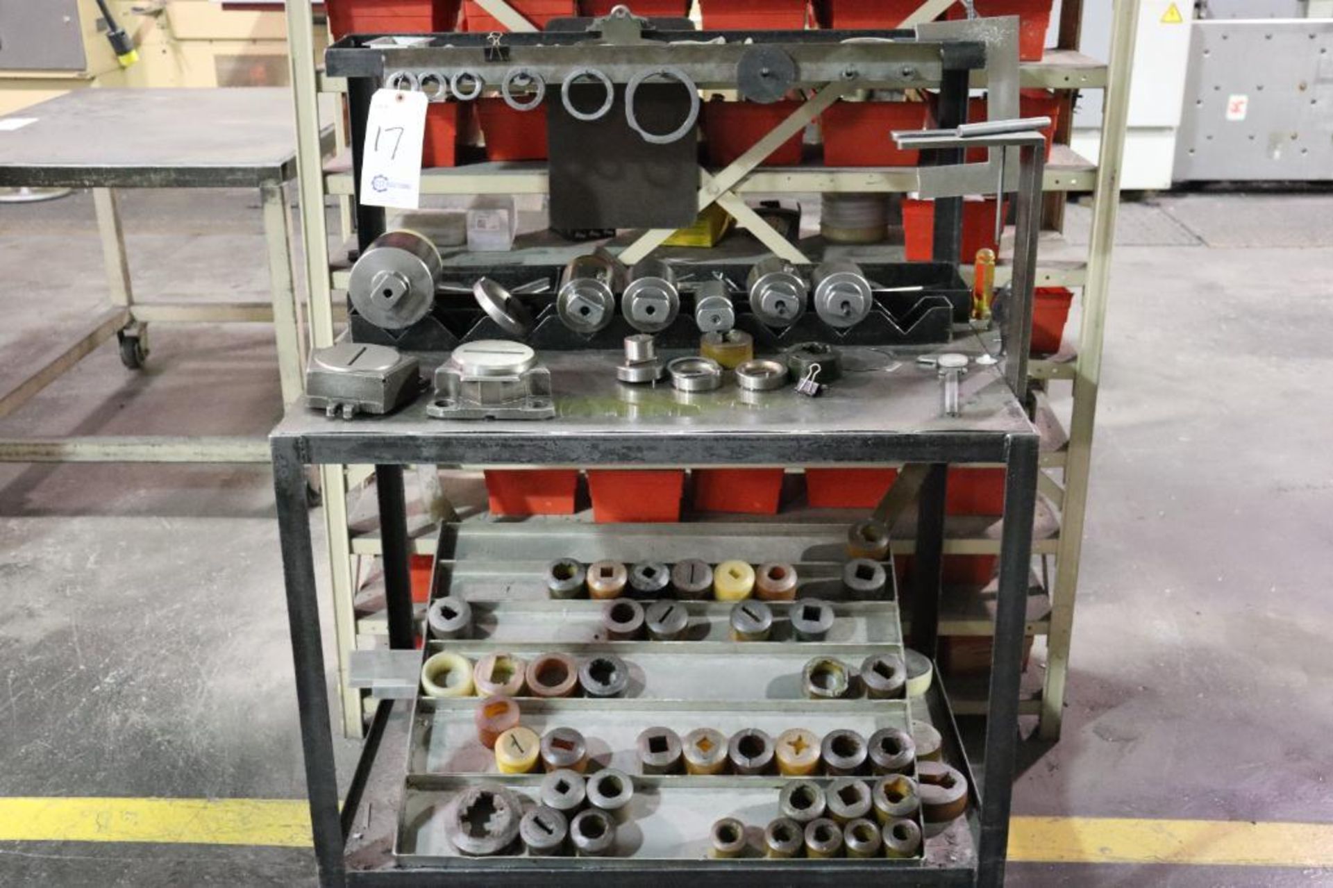 Punch tooling cart w/ contents