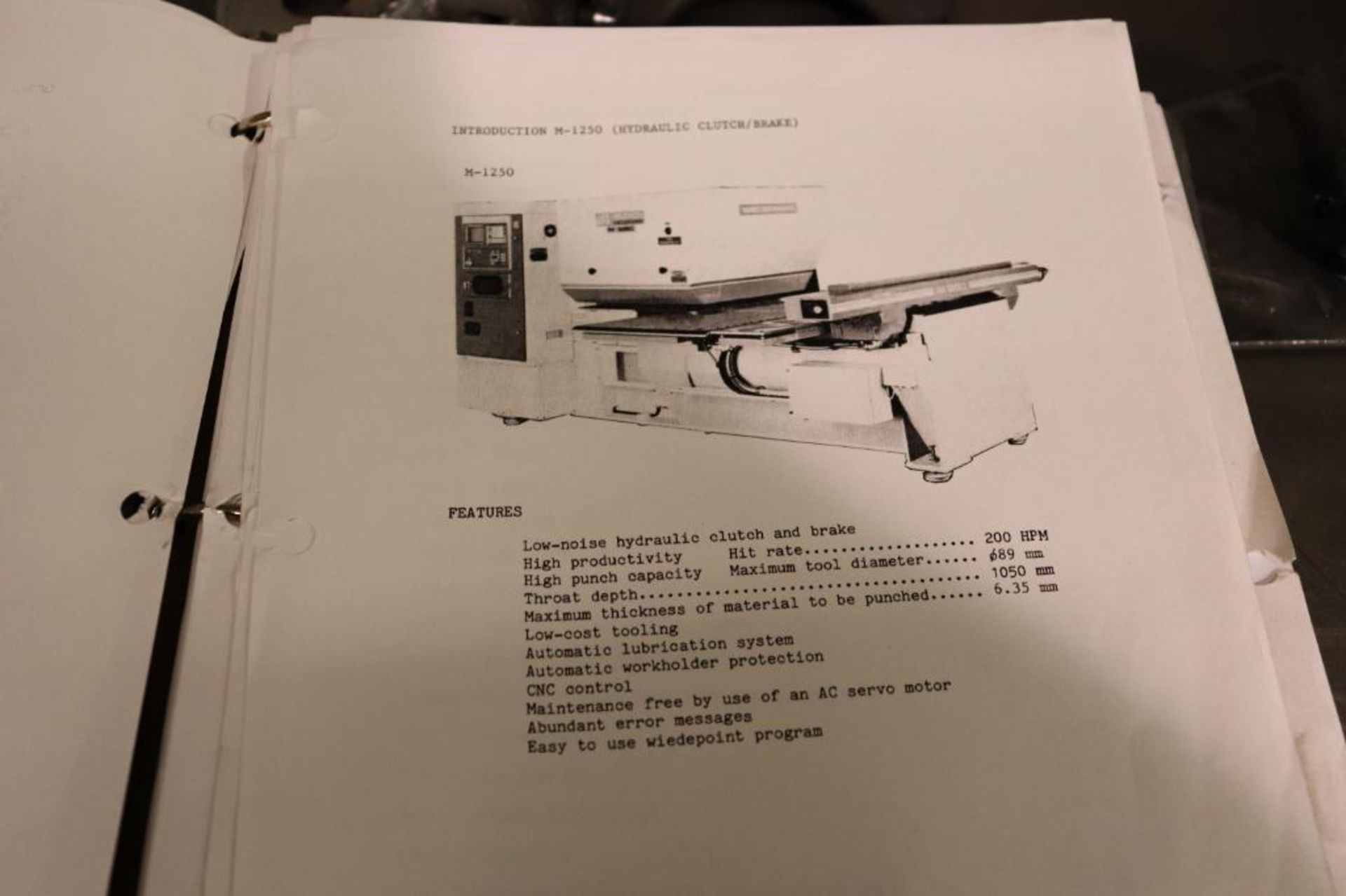 Murata Wiedemann M1250 CNC Turret Punch - Image 12 of 15