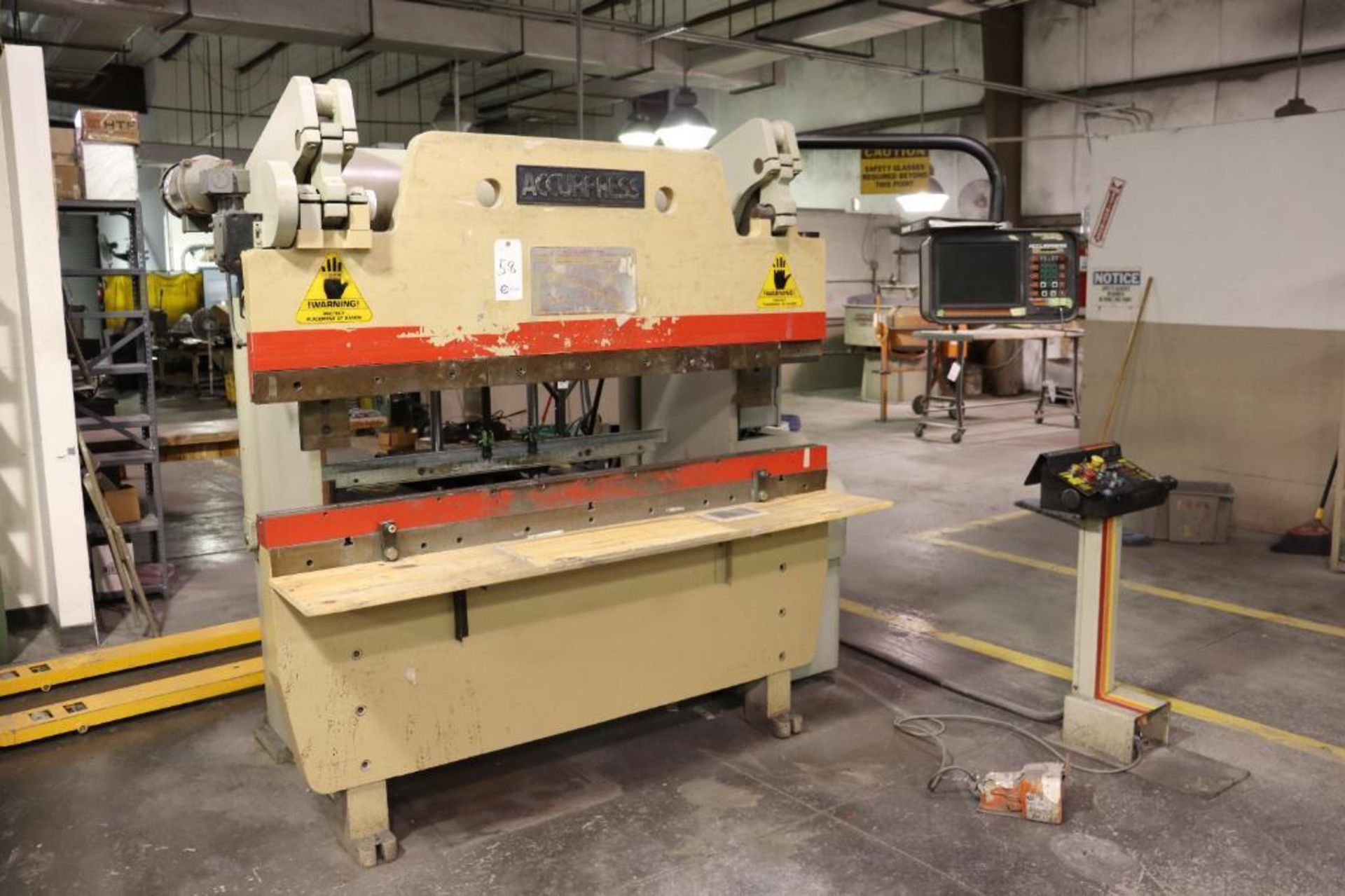 Accurpress 7606 60 ton 6' CNC press brake - Image 2 of 14