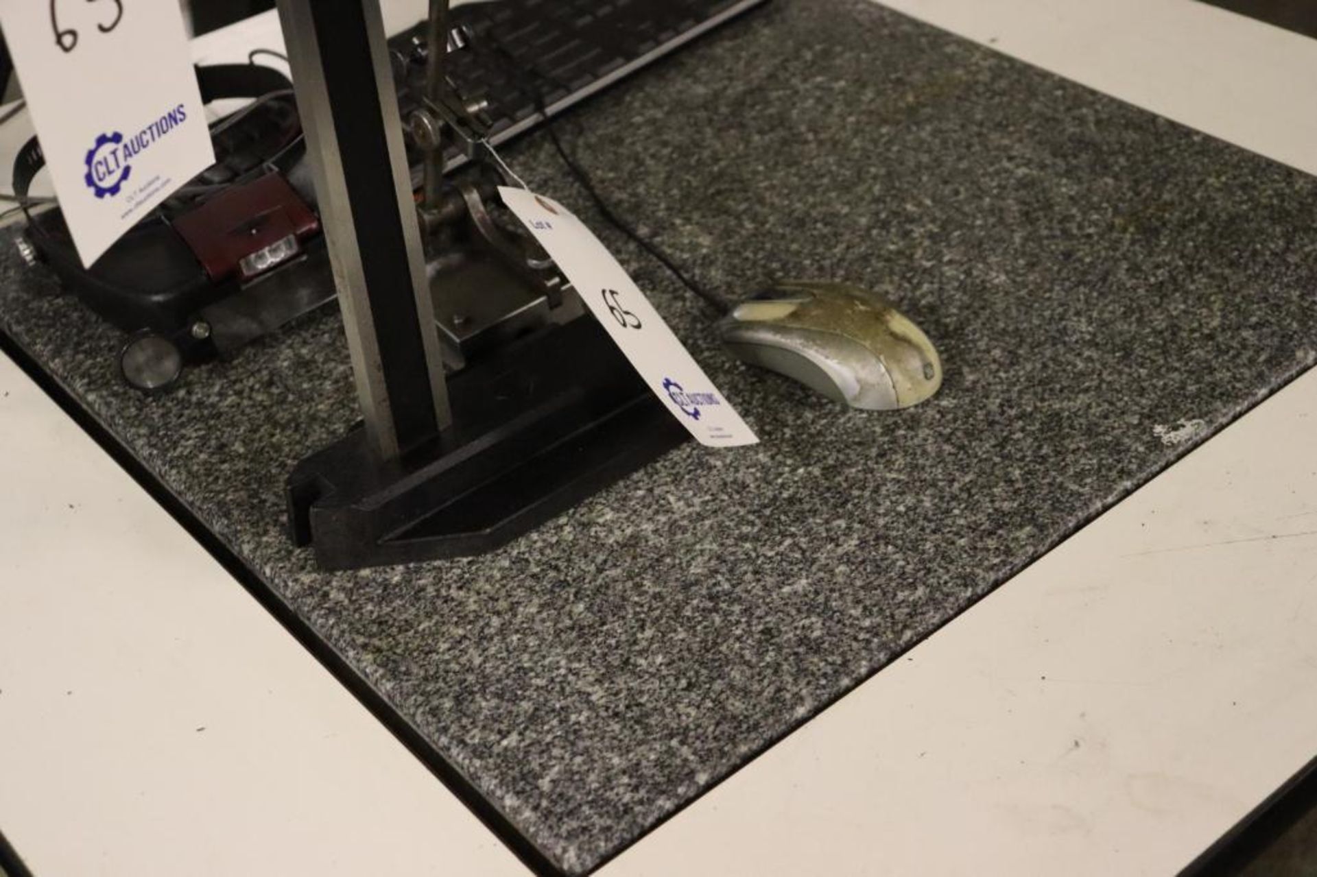 Computer w/ granite surface plate & inspection tools - Image 10 of 12