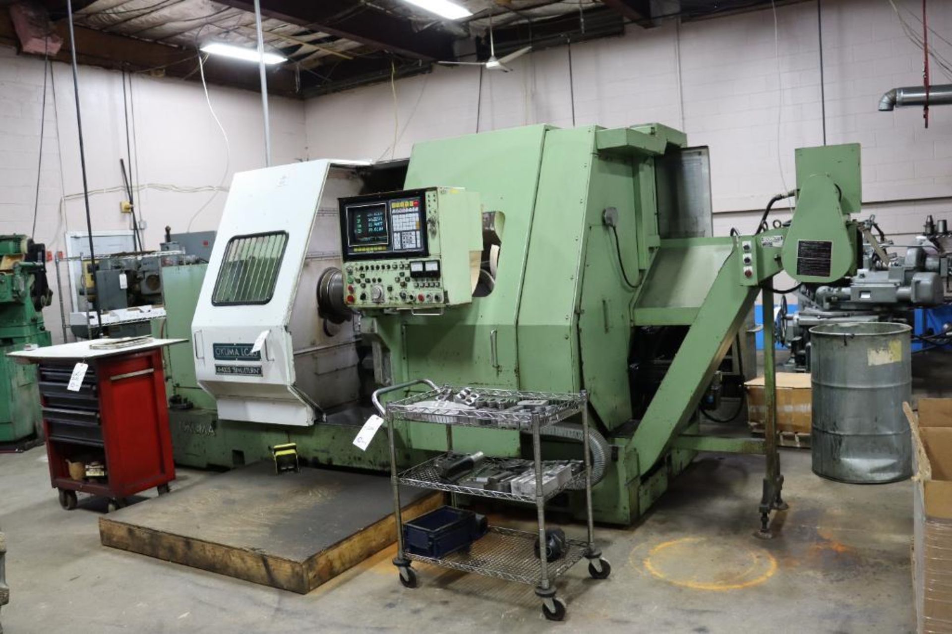 Okuma LC40-2ST 4 axis twin turret turning center