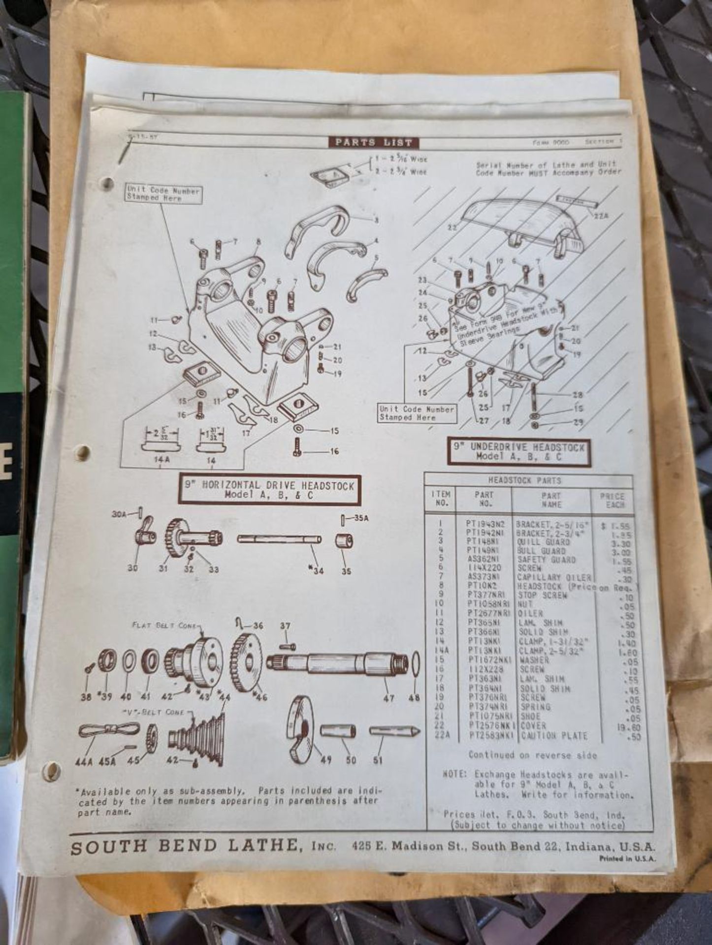 South Bend 9" Metal Lathe CL244Z - Image 22 of 22