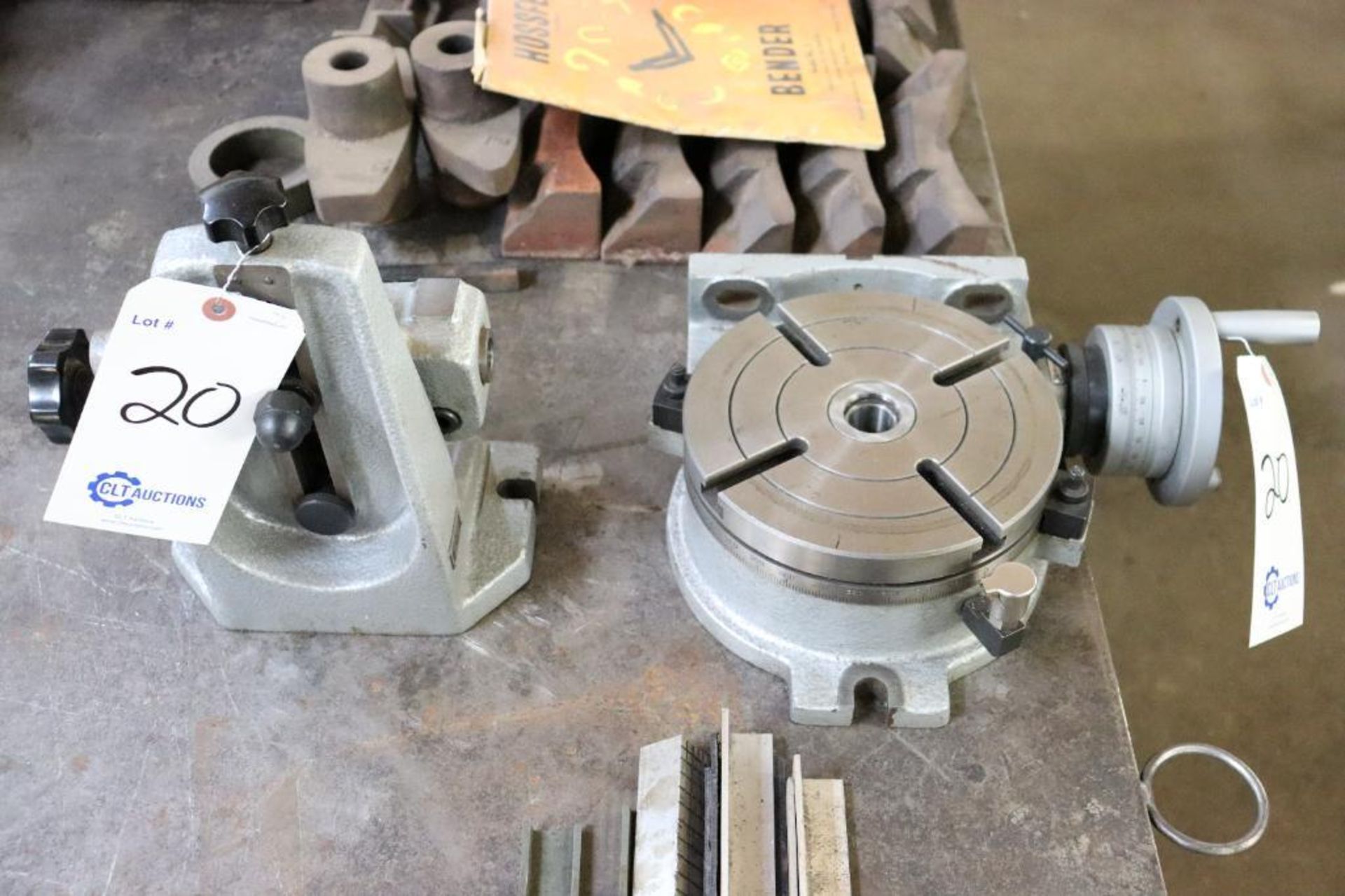 8" Rotary table with tailstock - Image 2 of 8