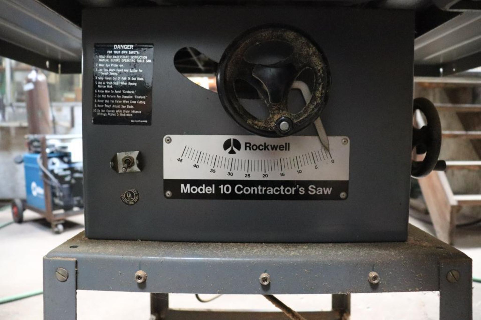 Rockwell 10" contractor table saw - Image 5 of 7