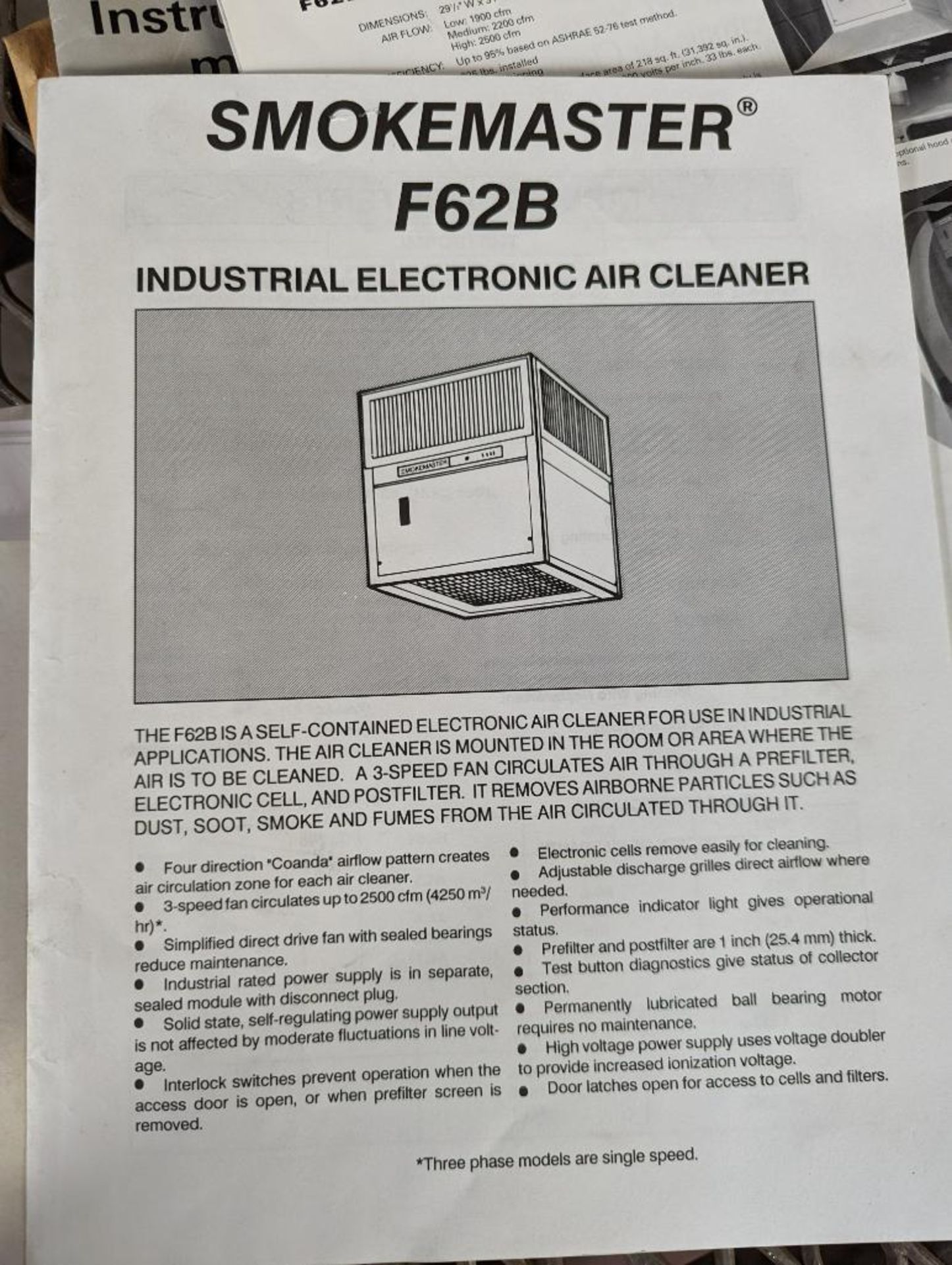 Smokemaster F62B electronic air cleaner - Image 6 of 6