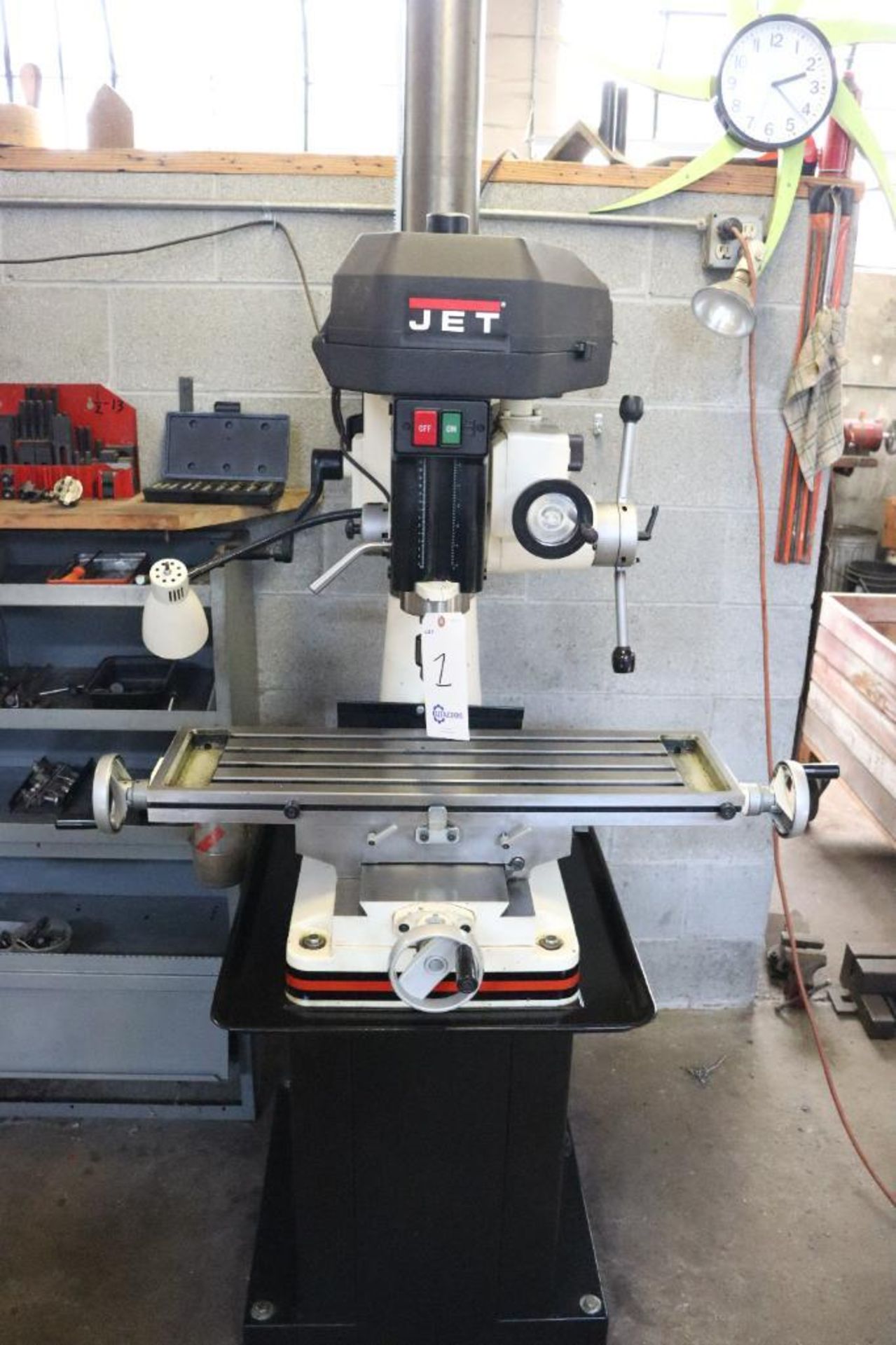Jet JMD 18PFN milling machine, 1ph w/ tooling - Image 3 of 17