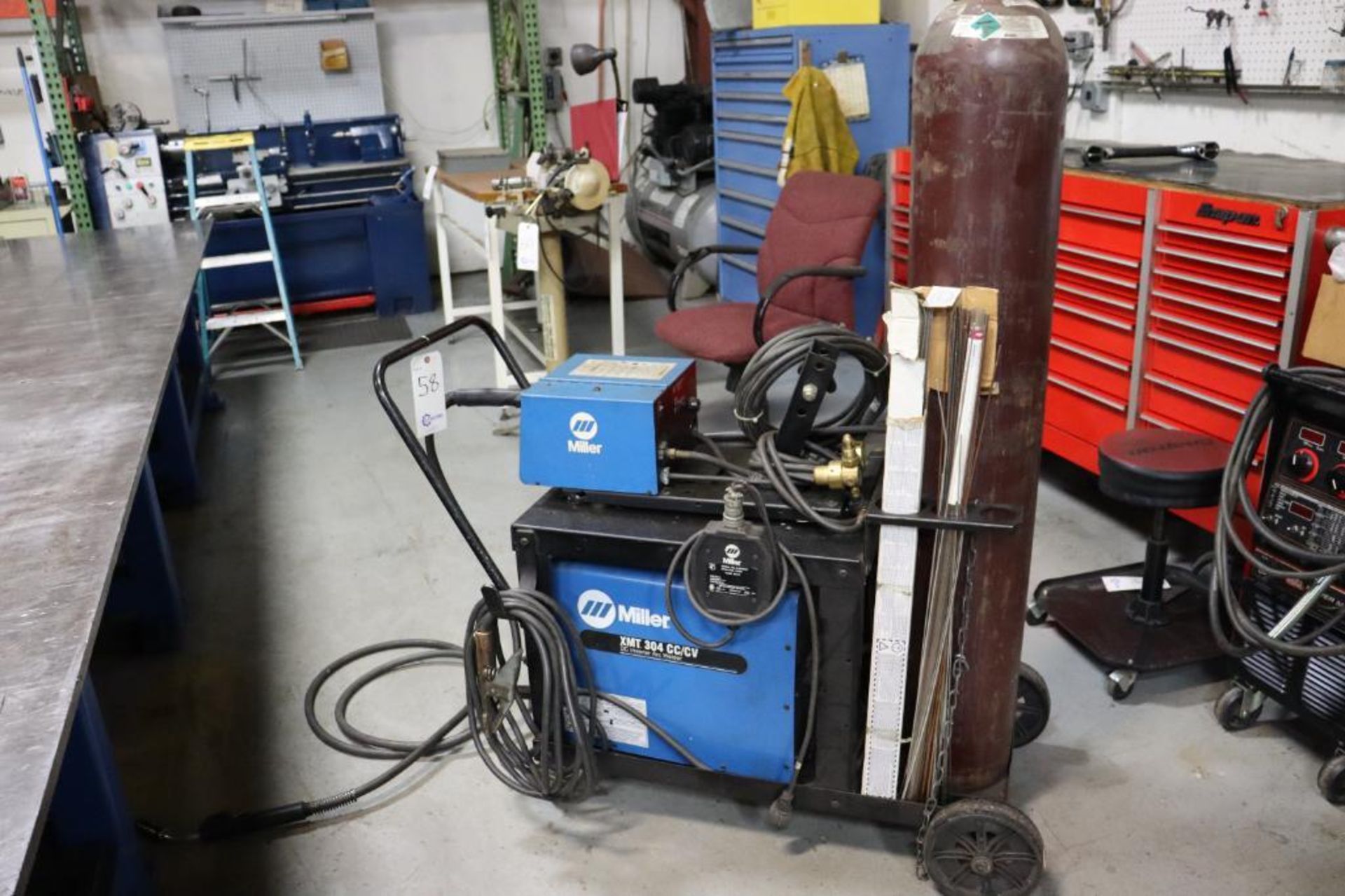 Miller XMT 304 CC/CV multiprocess welder w/ wire feeder