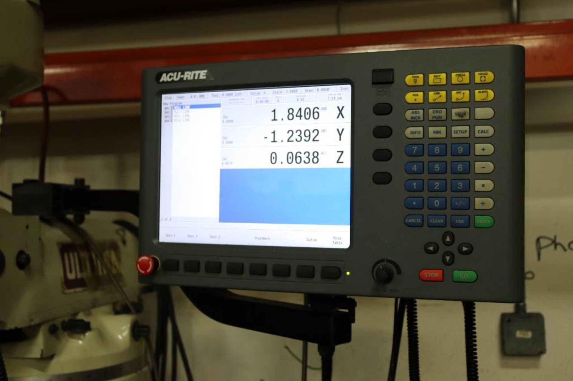 Acer Ultima 3VS Acu-Rite 2 Axis CNC Mill - Image 11 of 19