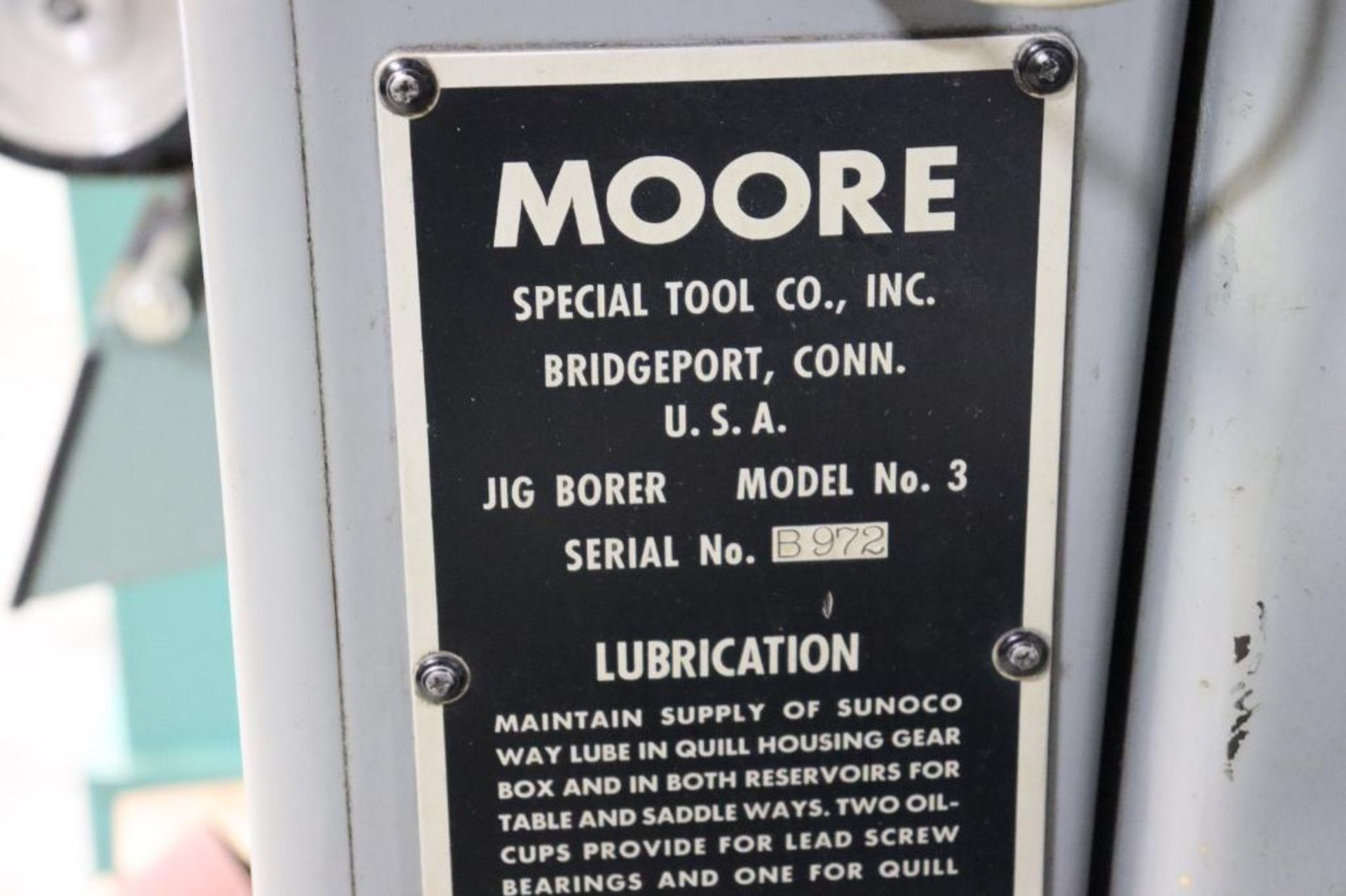 Moore No.3 precision jig borer w/ DRO - Image 6 of 13