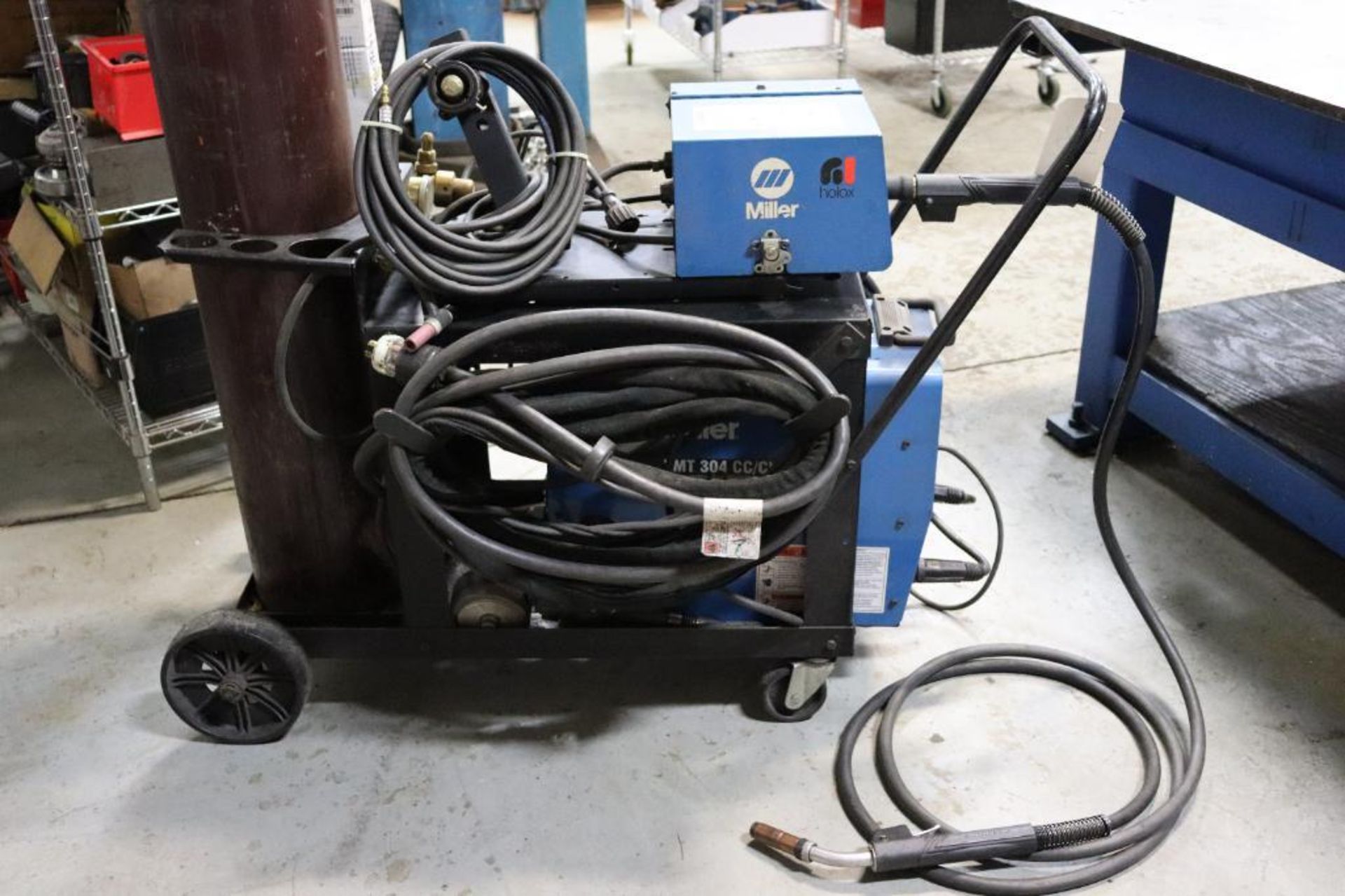 Miller XMT 304 CC/CV multiprocess welder w/ wire feeder - Image 3 of 9