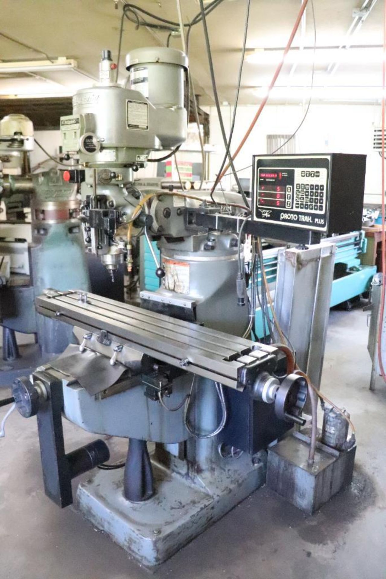 Bridgeport vertical milling machine w/ 2 axis CNC Proto Trak Plus