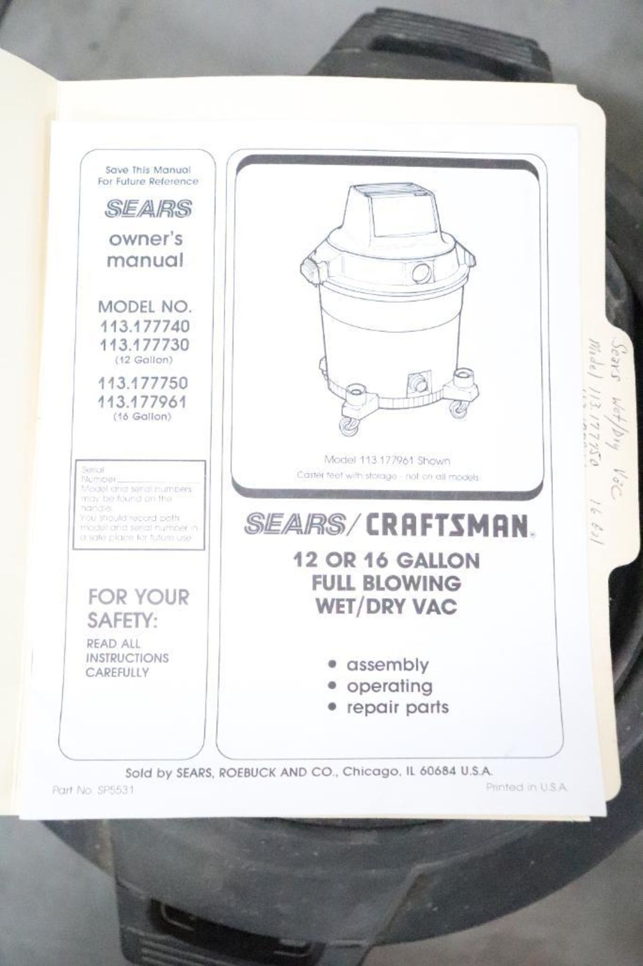 Craftsman shop vac - Image 2 of 3