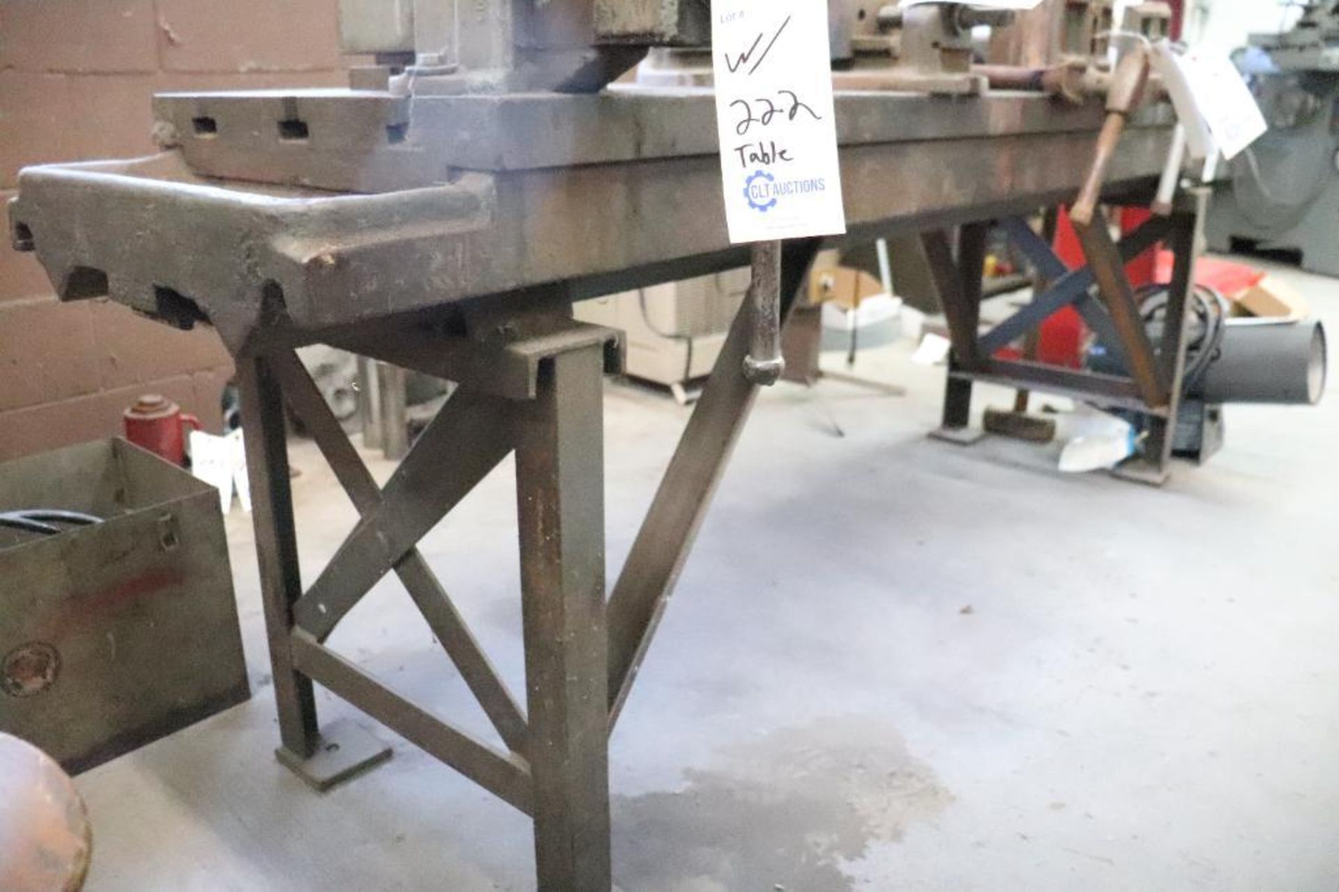 T-Slot welding table 73" x 20 1/2 " x 5" - Image 2 of 12