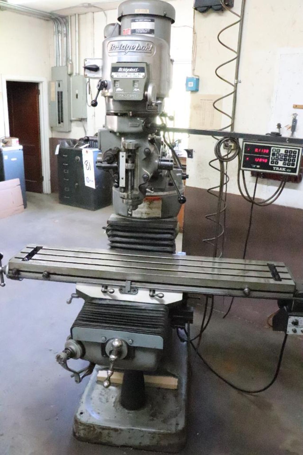 Bridgeport vertical milling machine w/ DRO - Image 3 of 23